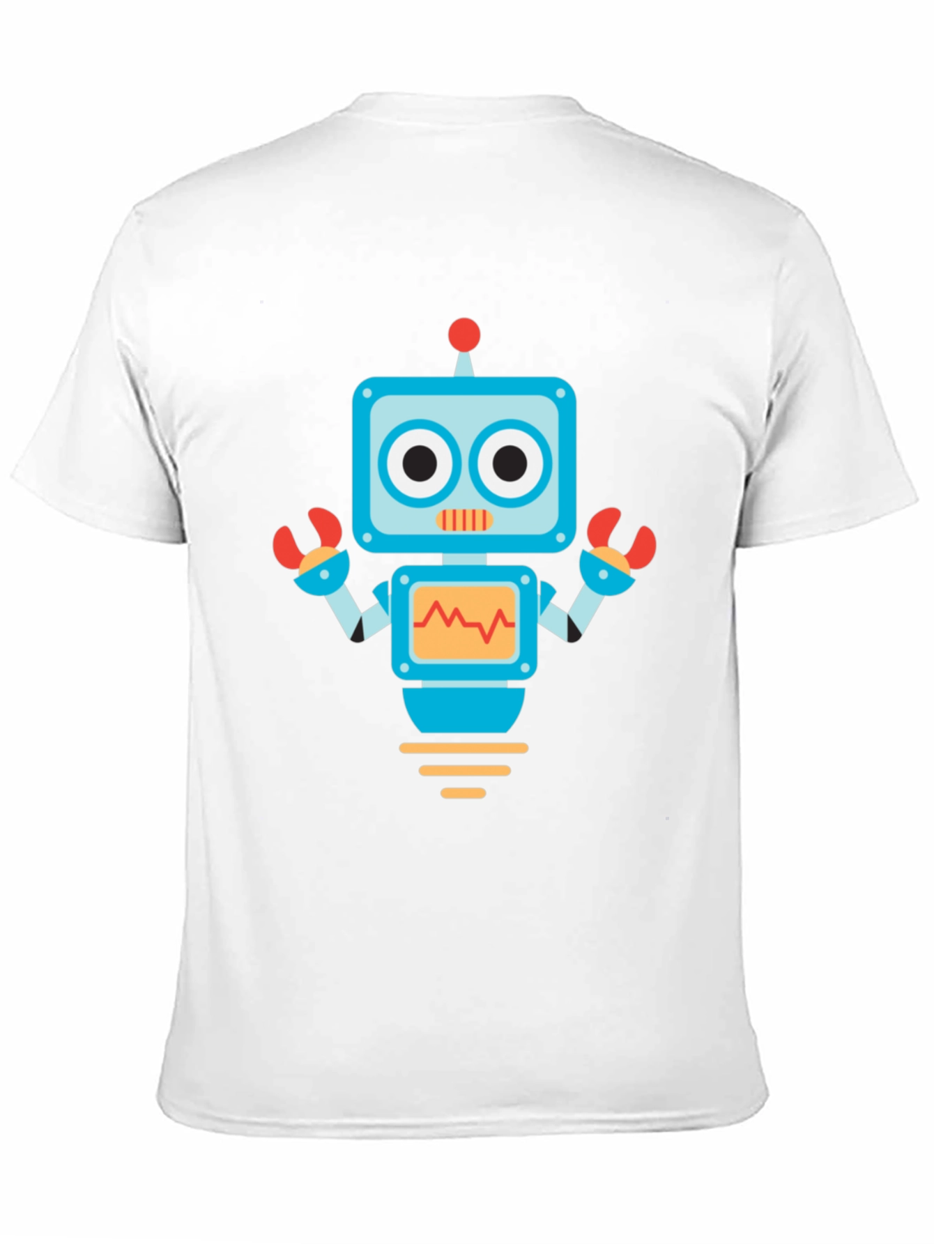 Black Robot Graphic Print Black Tee view 11