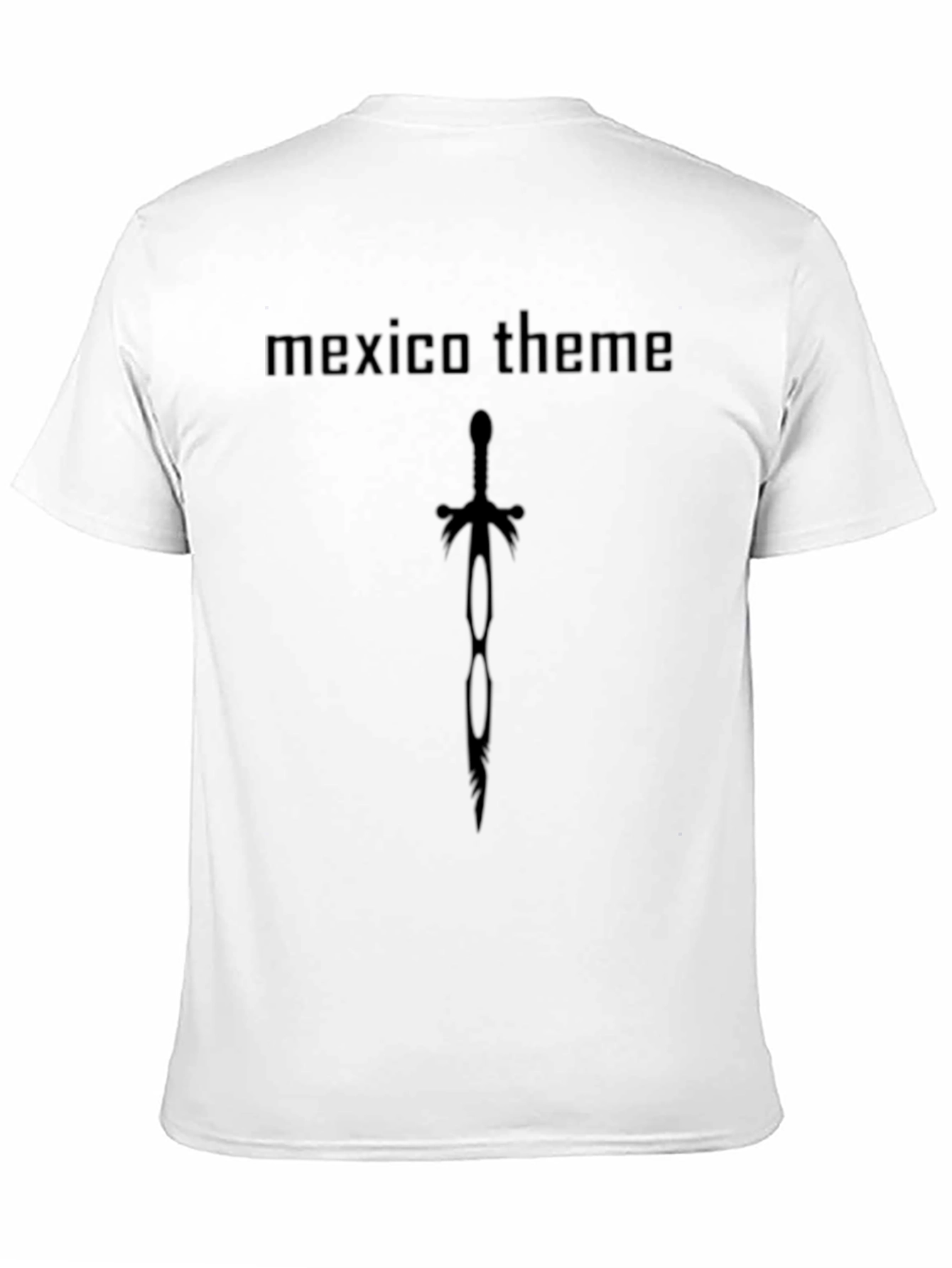 Black Mexico Theme Sword Graphic Tee - Mens Black view 11