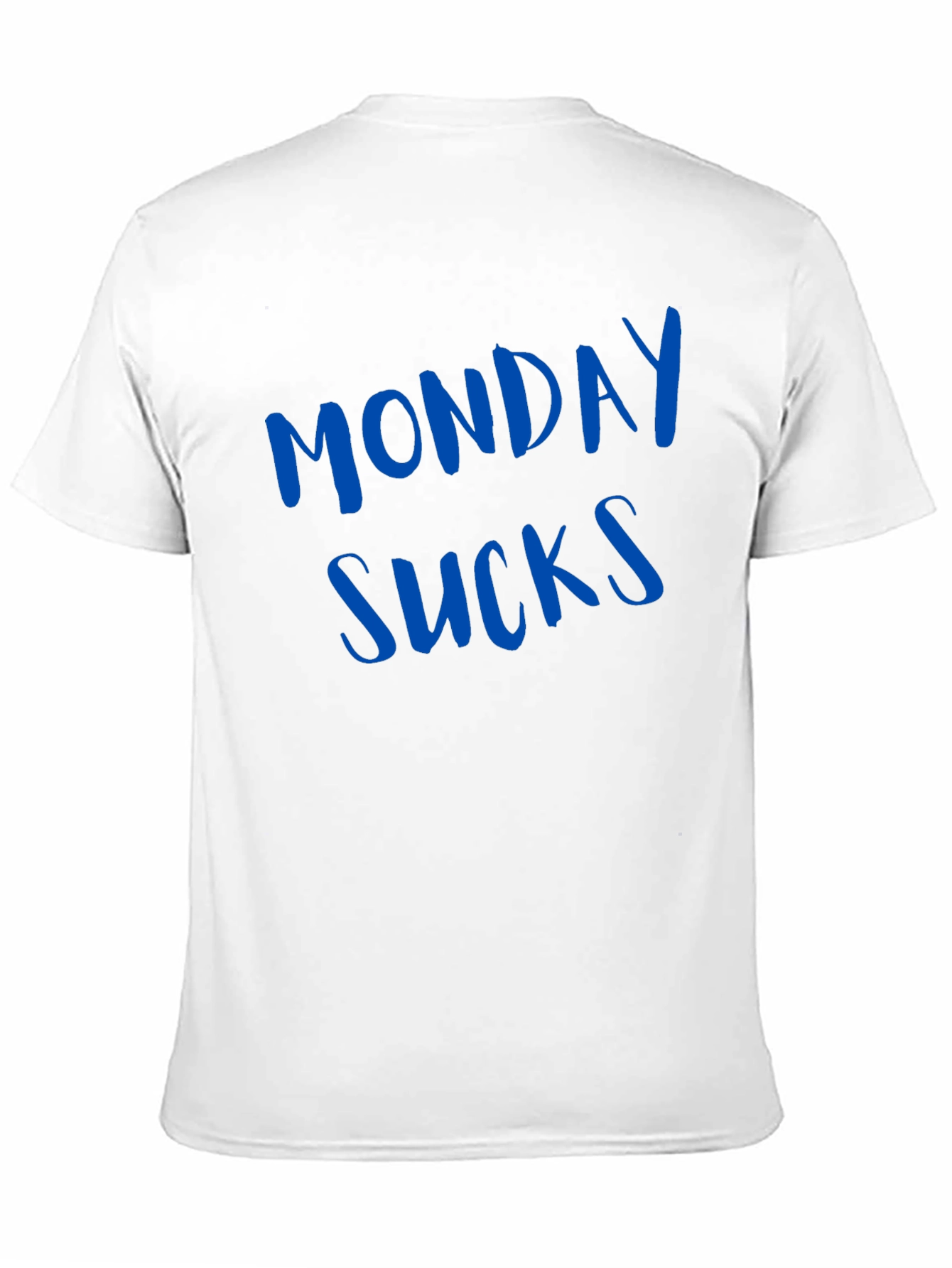 Black Monday Sucks Men's Black T-Shirt - Casual Wear view 11