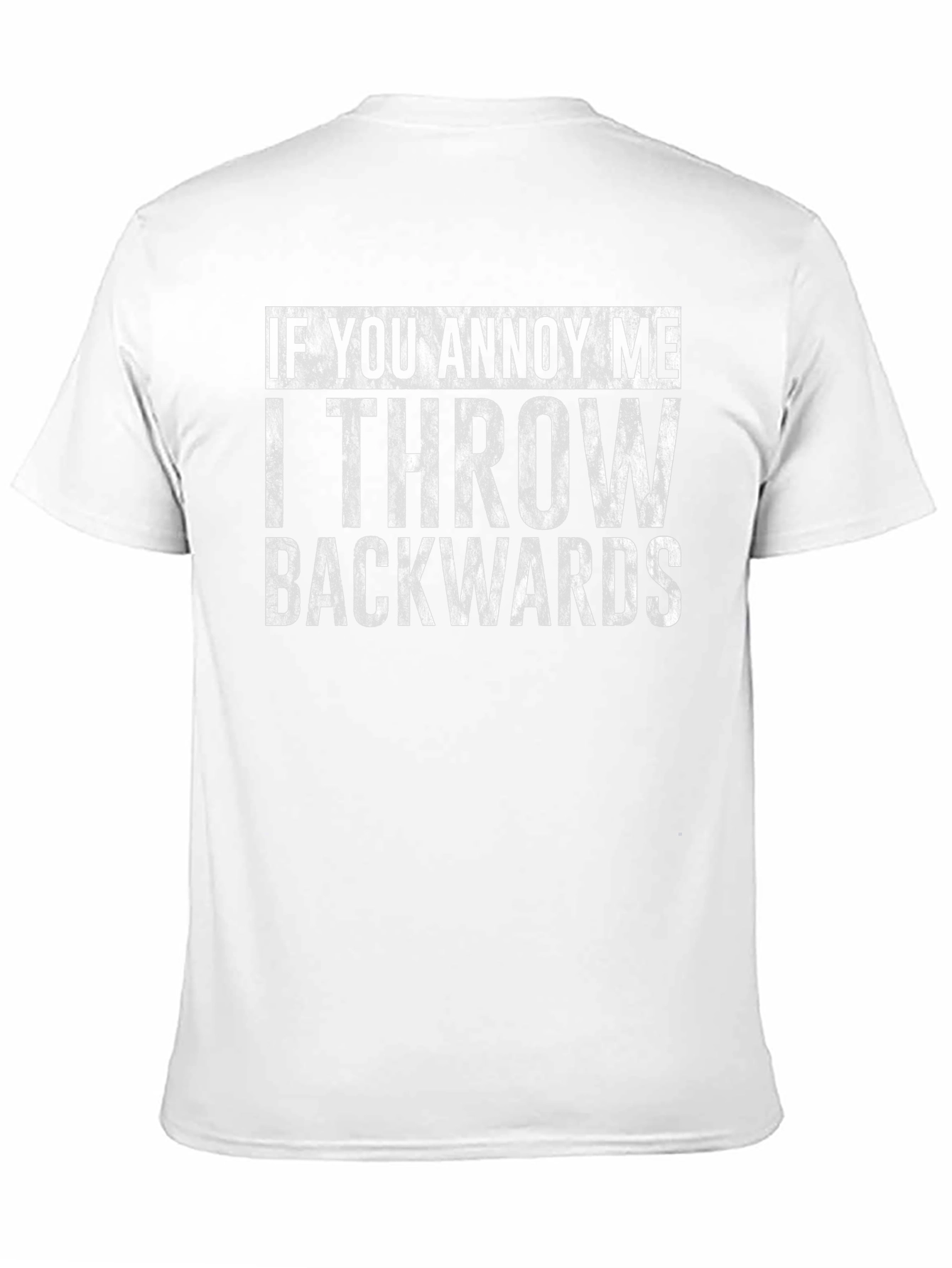 Black Funny Throw Backwards T-Shirt  view 11