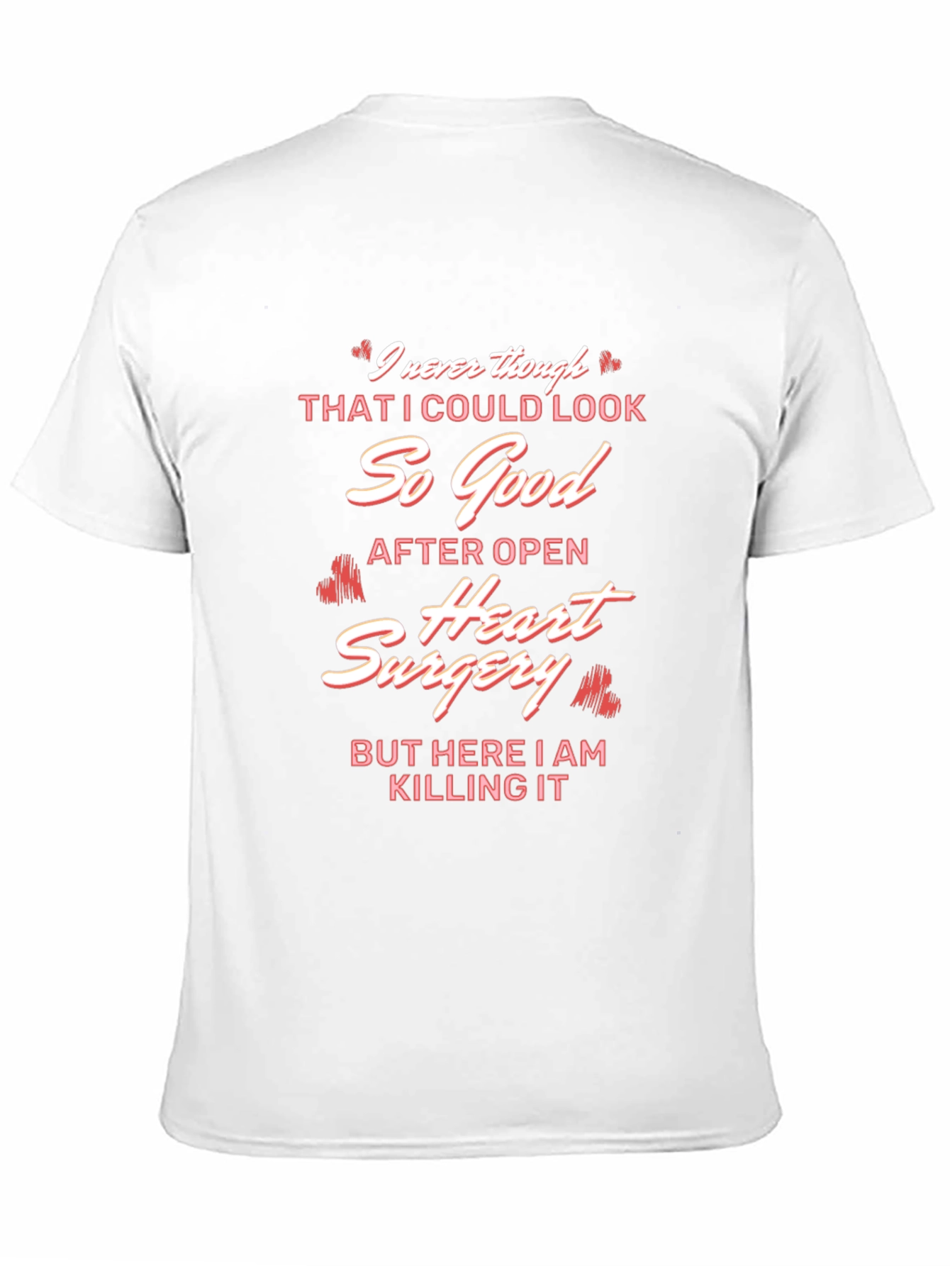 Black Open Heart Surgery Recovery T-Shirt view 11