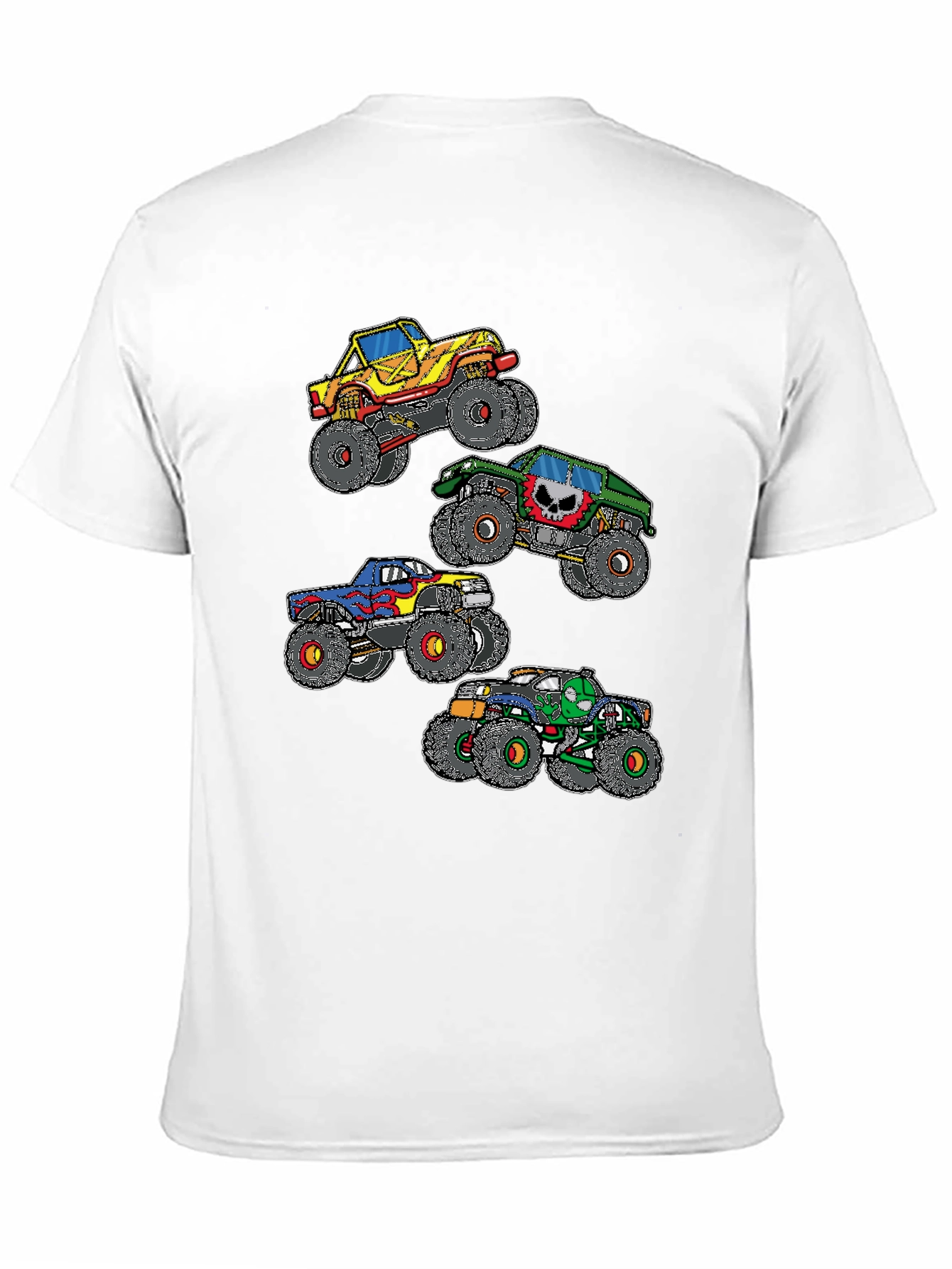 Black Monster Truck Graphic Black T-Shirt view 11