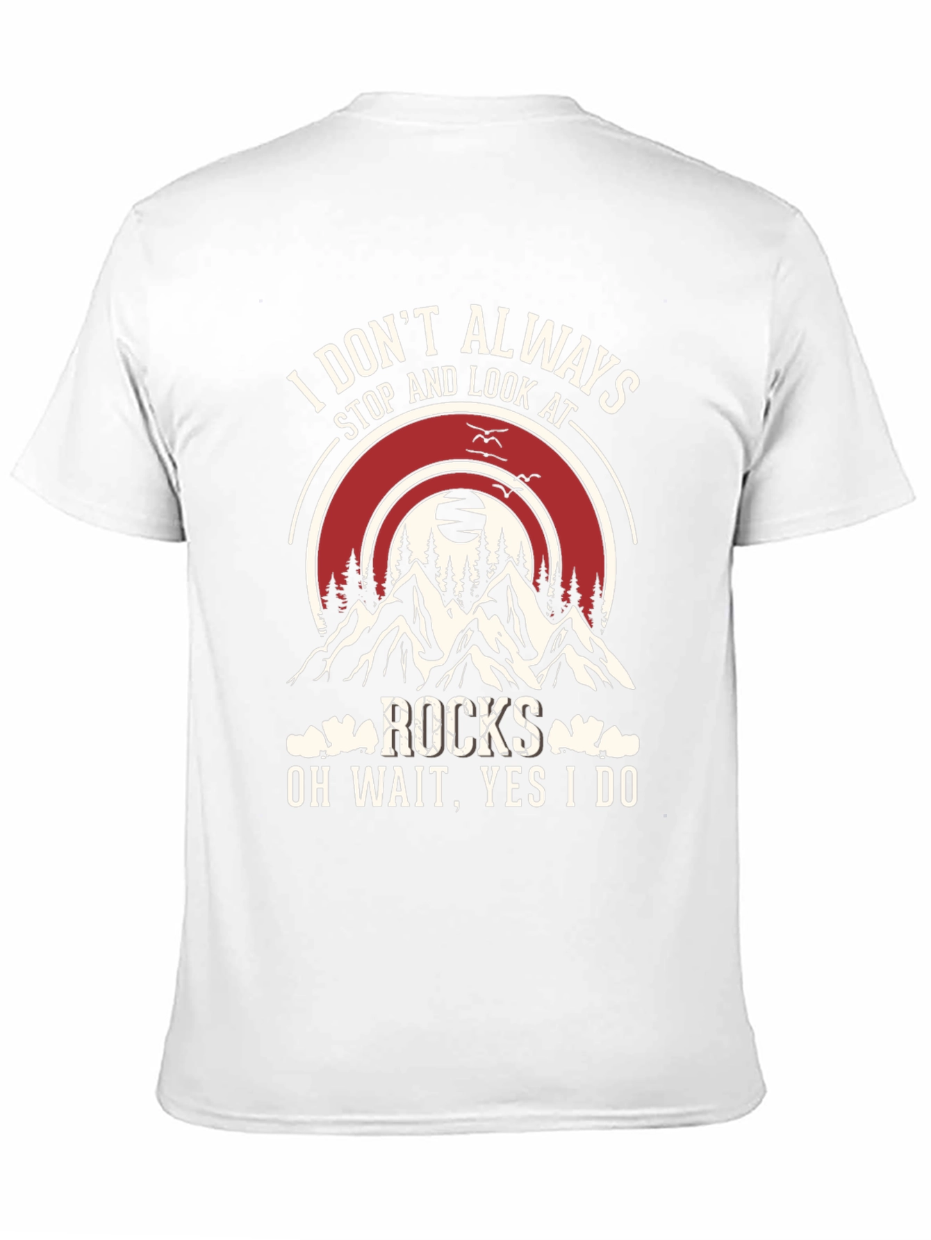 Black Rocks Graphic T-Shirt: Stop and Look Always! view 11