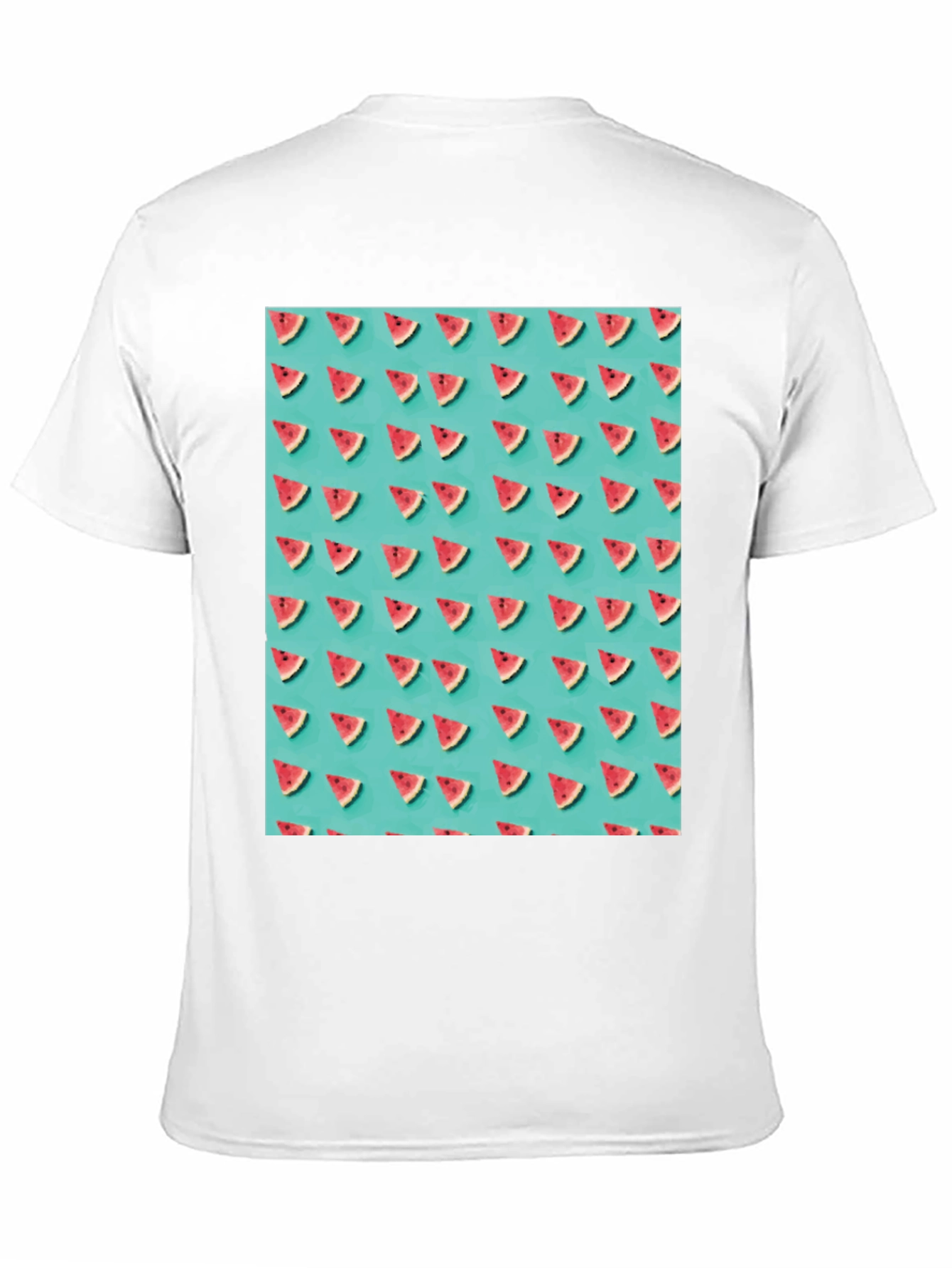 Black Trendy Watermelon Pattern T-Shirt view 11
