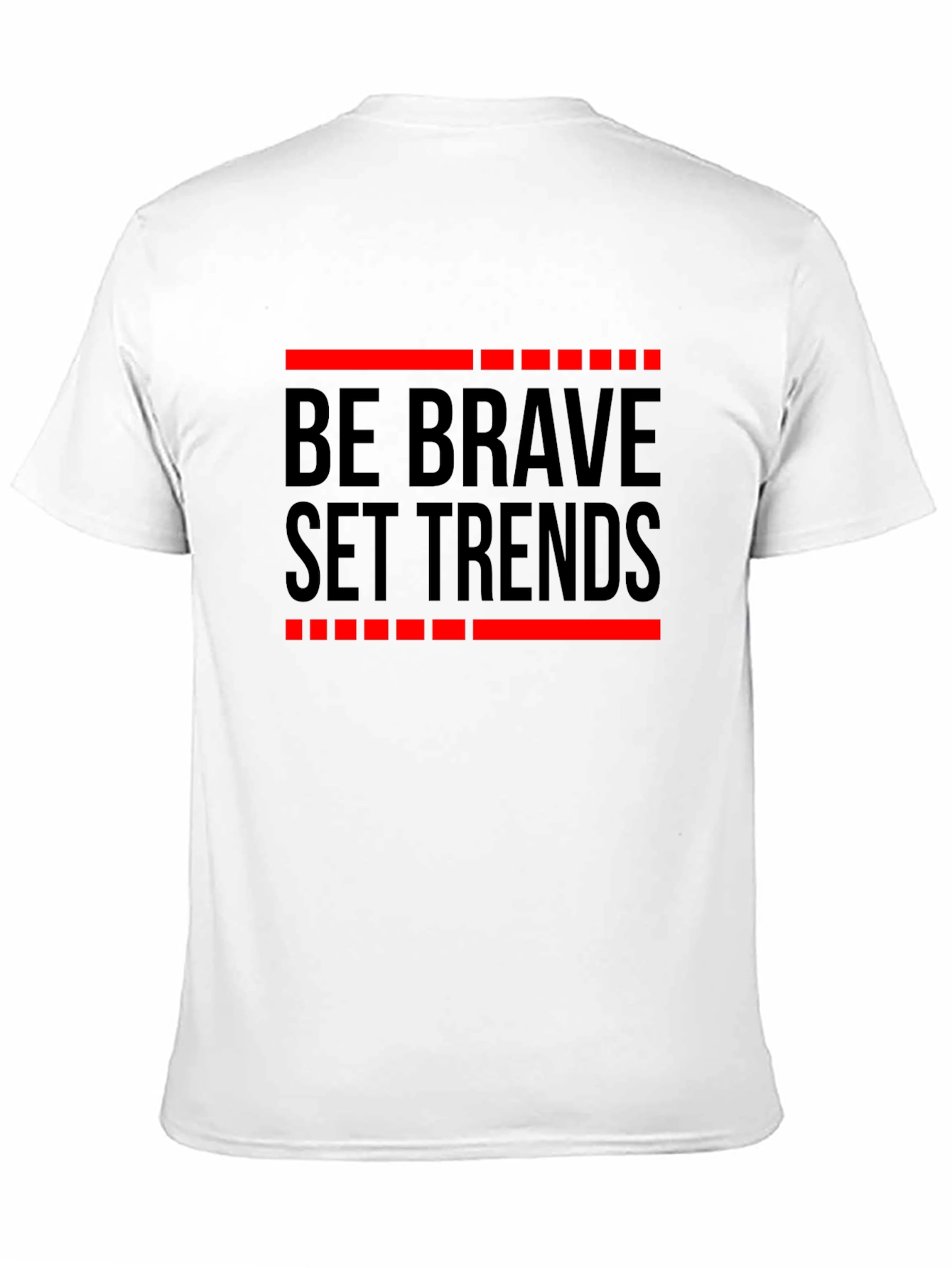 Black Be Brave Set Trends Graphic Tee - Black view 11