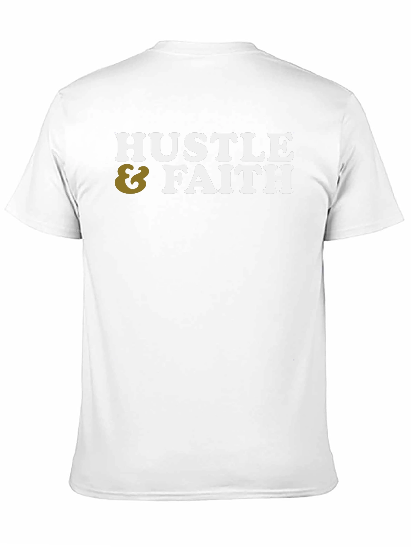 Black Hustle & Faith Graphic Tee - Casual Cotton T-Shirt view 11