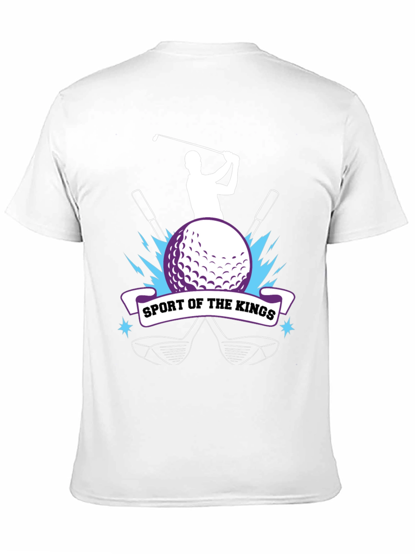 Black Golf Sport of Kings T-Shirt view 11