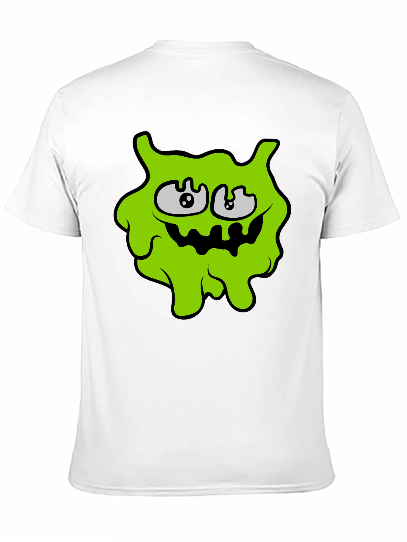 Black Funny Slime Monster Graphic Tee - Black view 11