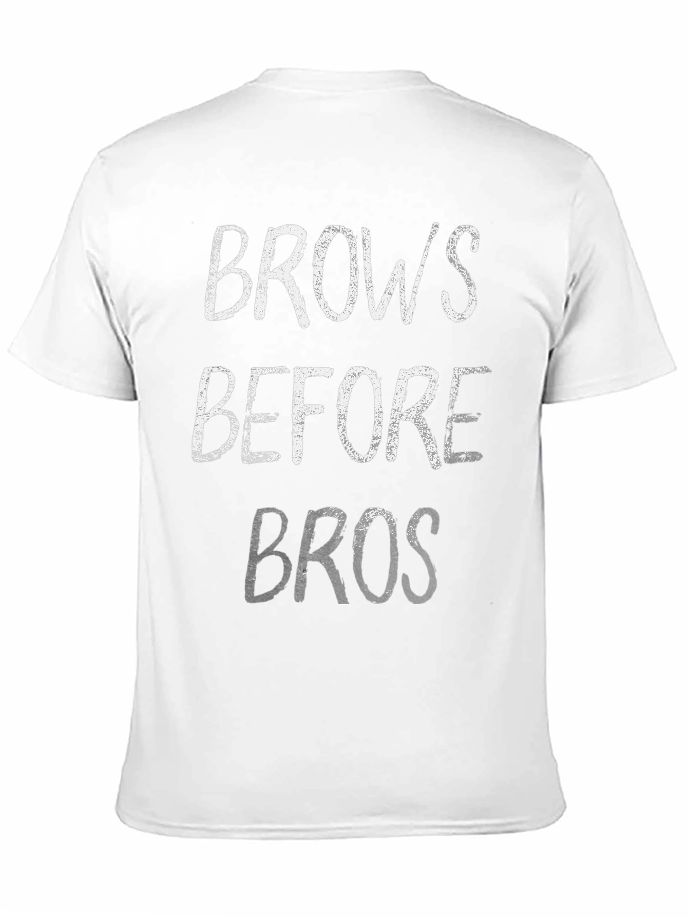 Black Brows Before Bros Graphic T-Shirt - Funny Slogan Tee view 11