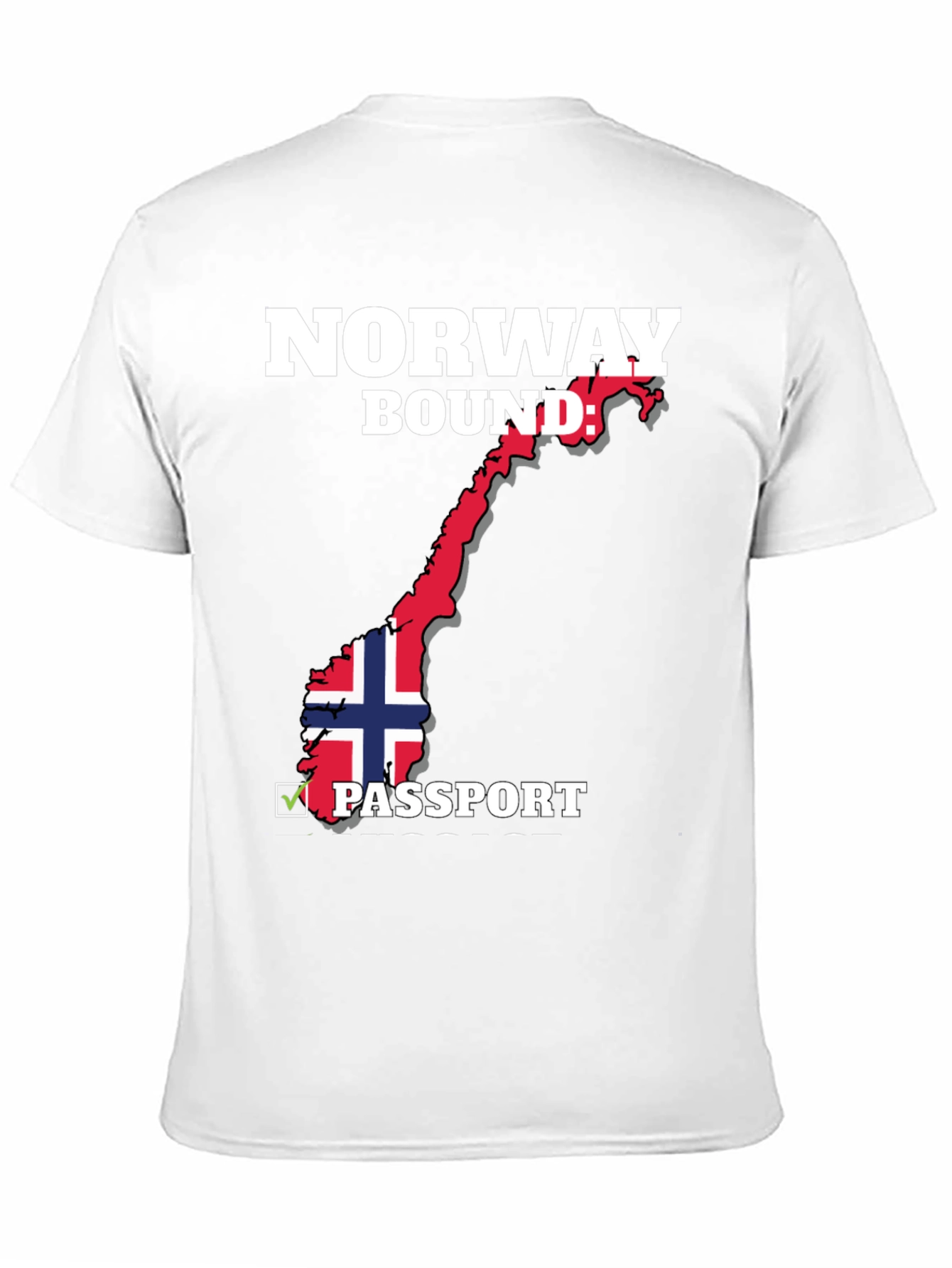 Norway Bound Passport T-Shirt - Black - 11