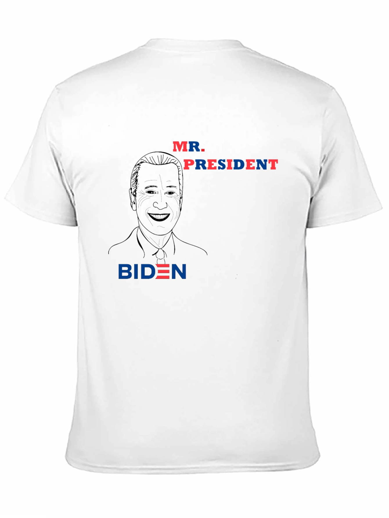 Black Mr. President Biden Graphic Tee - Black Crewneck T-Shirt view 11