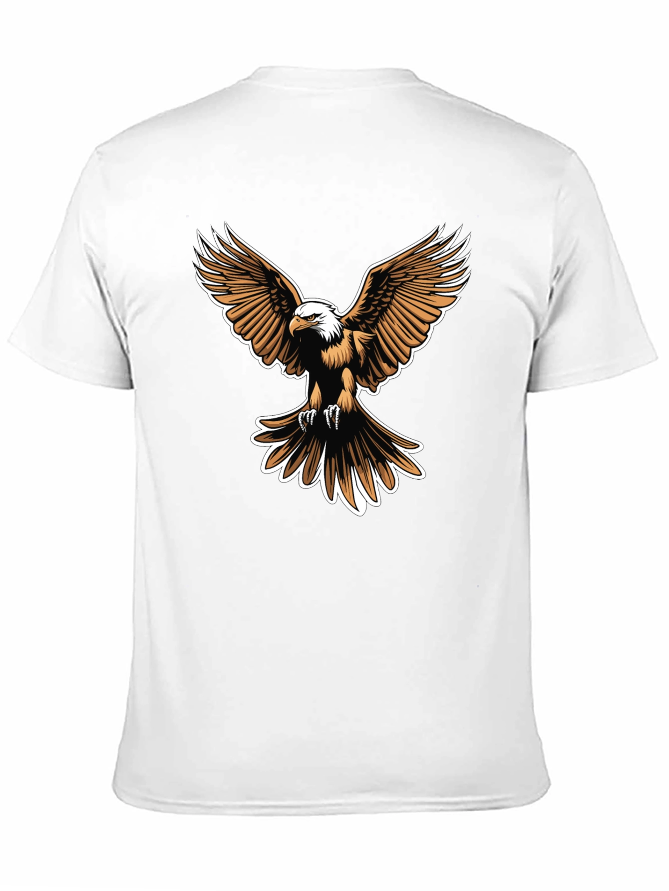 Black Bald Eagle Graphic Tee - Men's Black T-Shirt view 11