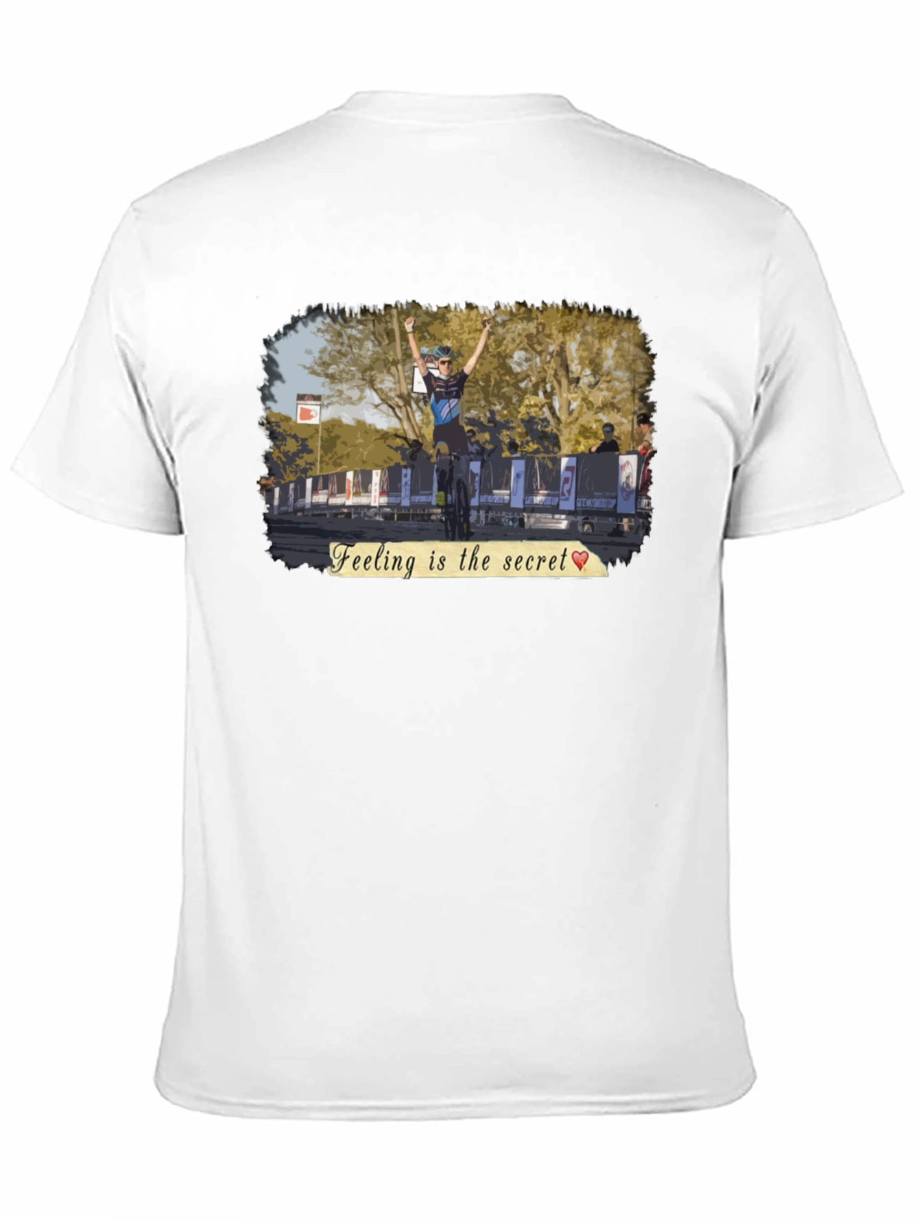 Black Feeling is the Secret T-Shirt - Cyclist Victory Design view 11