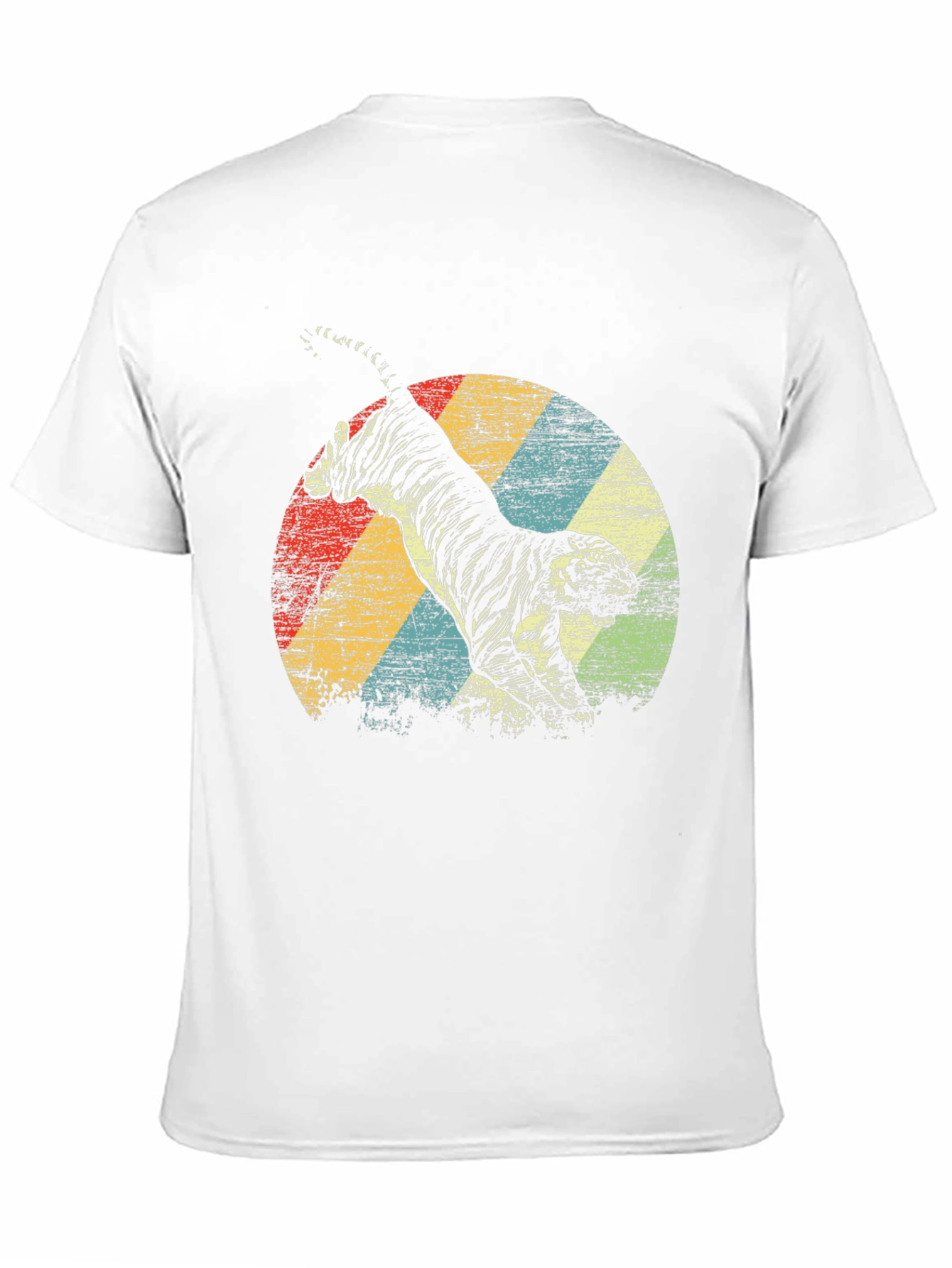 Black Vintage Tiger Graphic Tee - Black view 11