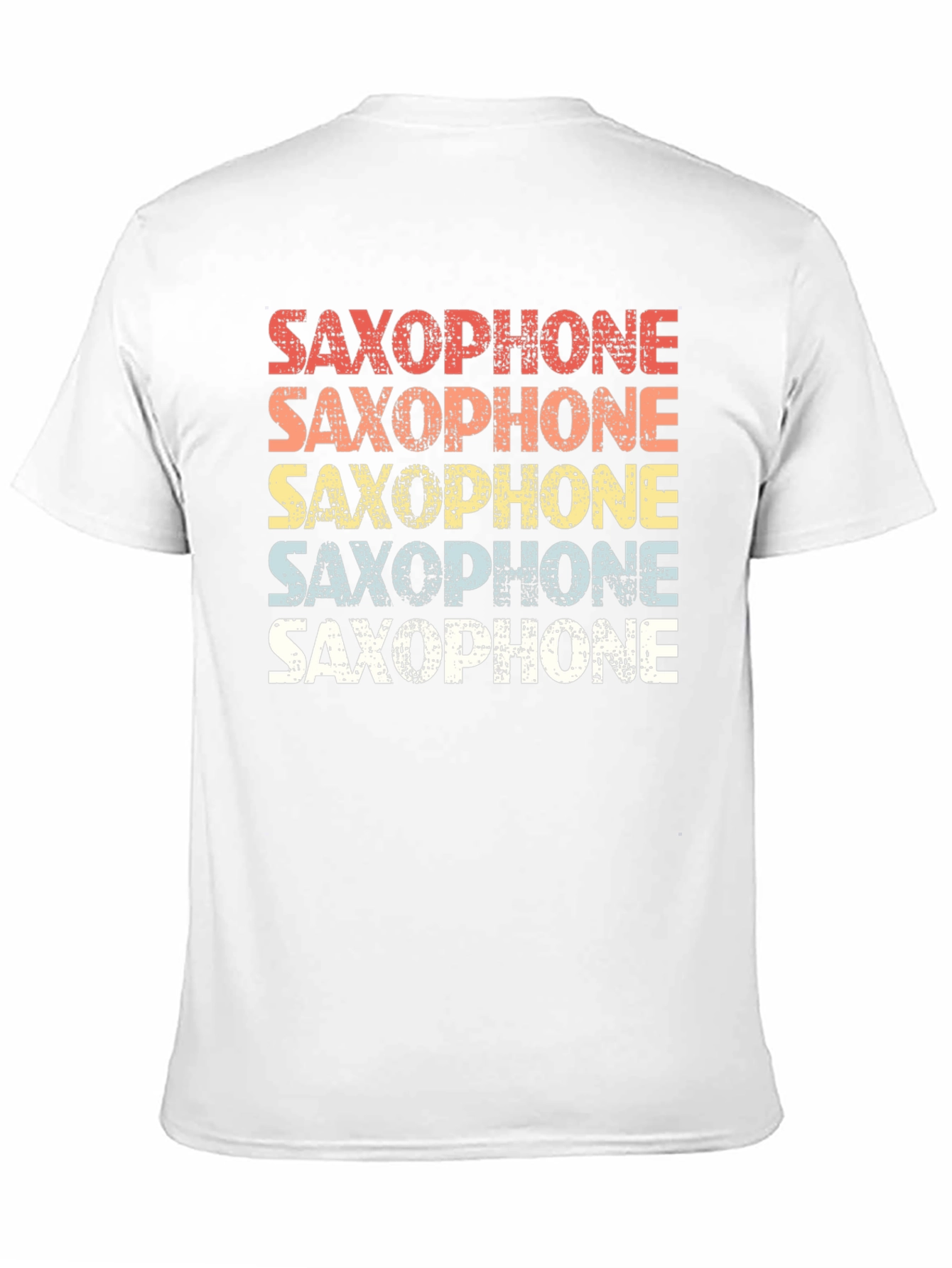 Black Retro Saxophone T-Shirt for Music Lovers view 11