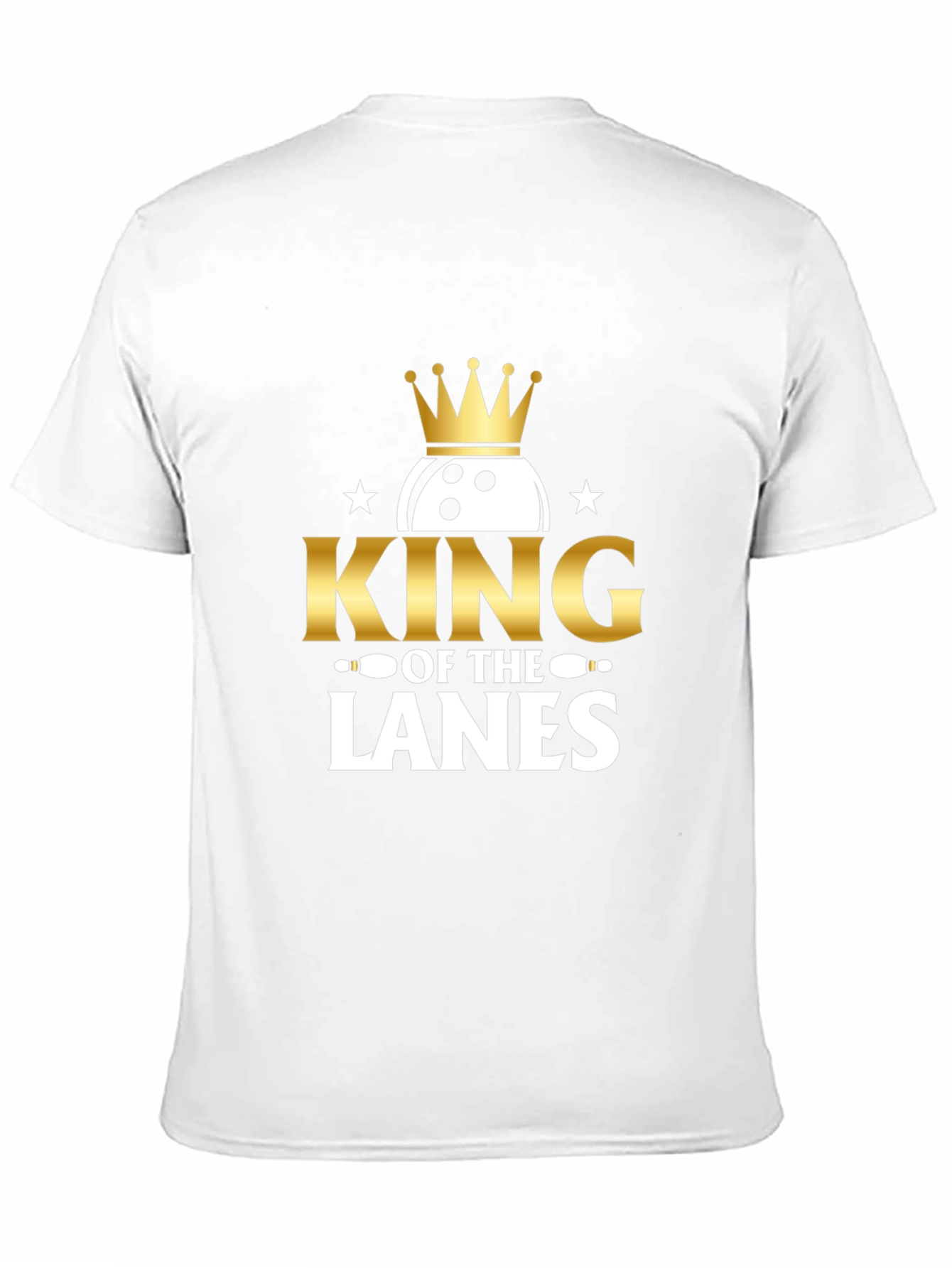 Black King of the Lanes Bowling T-Shirt view 11
