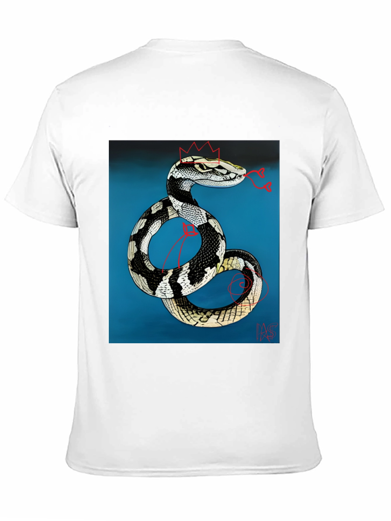 Black Snake King T-Shirt - Black Graphic Tee view 11