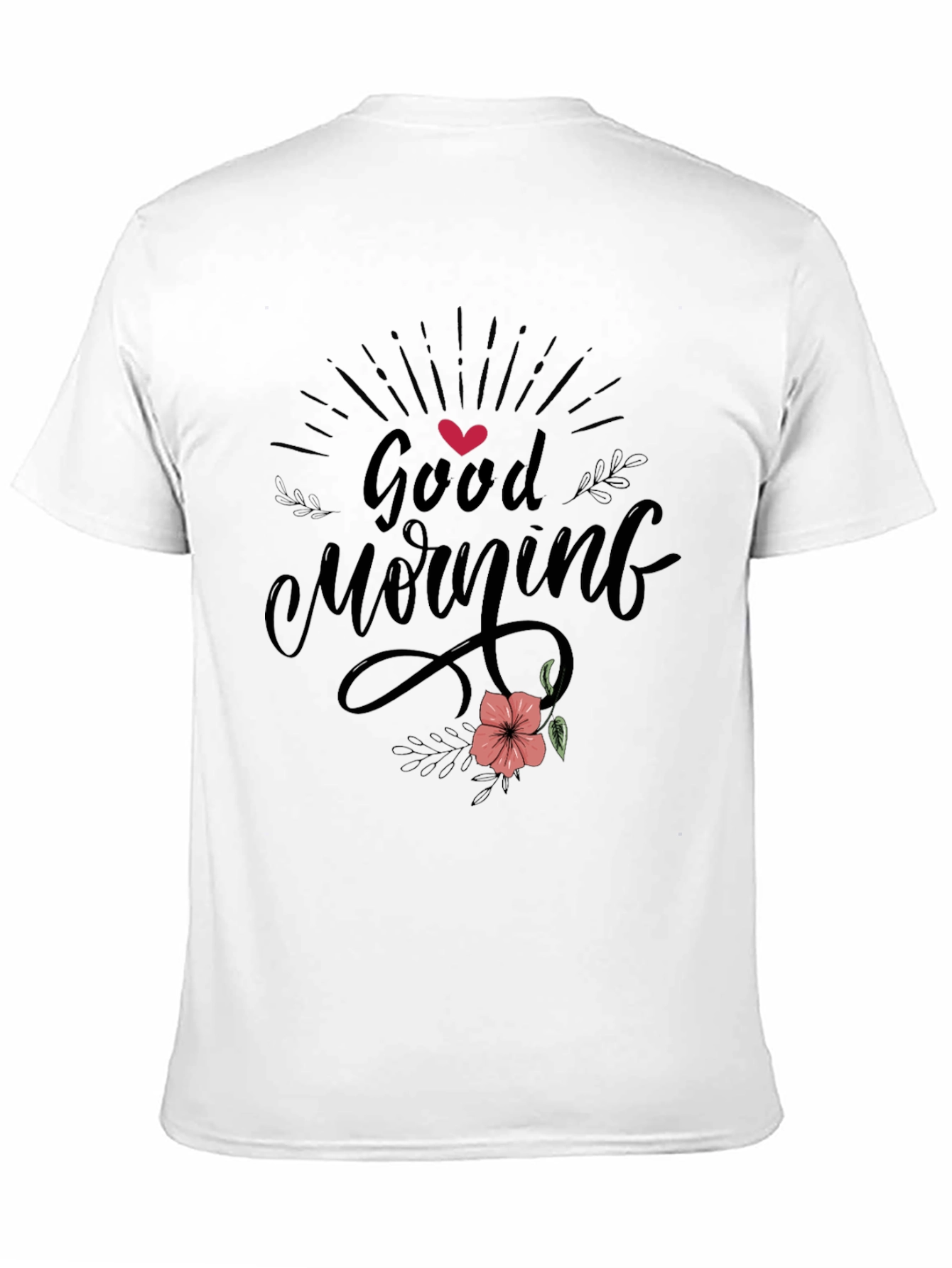 Black Good Morning Black Graphic Tee view 11