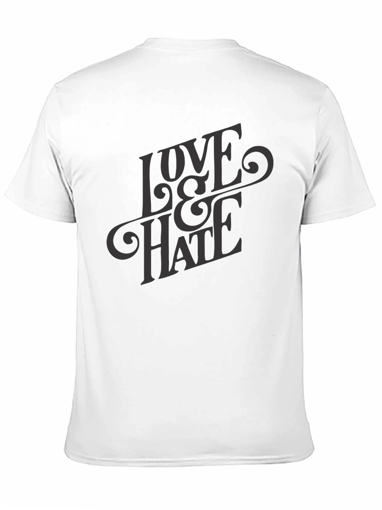 Black Love & Hate Graphic Tee - Dark Apparel view 11