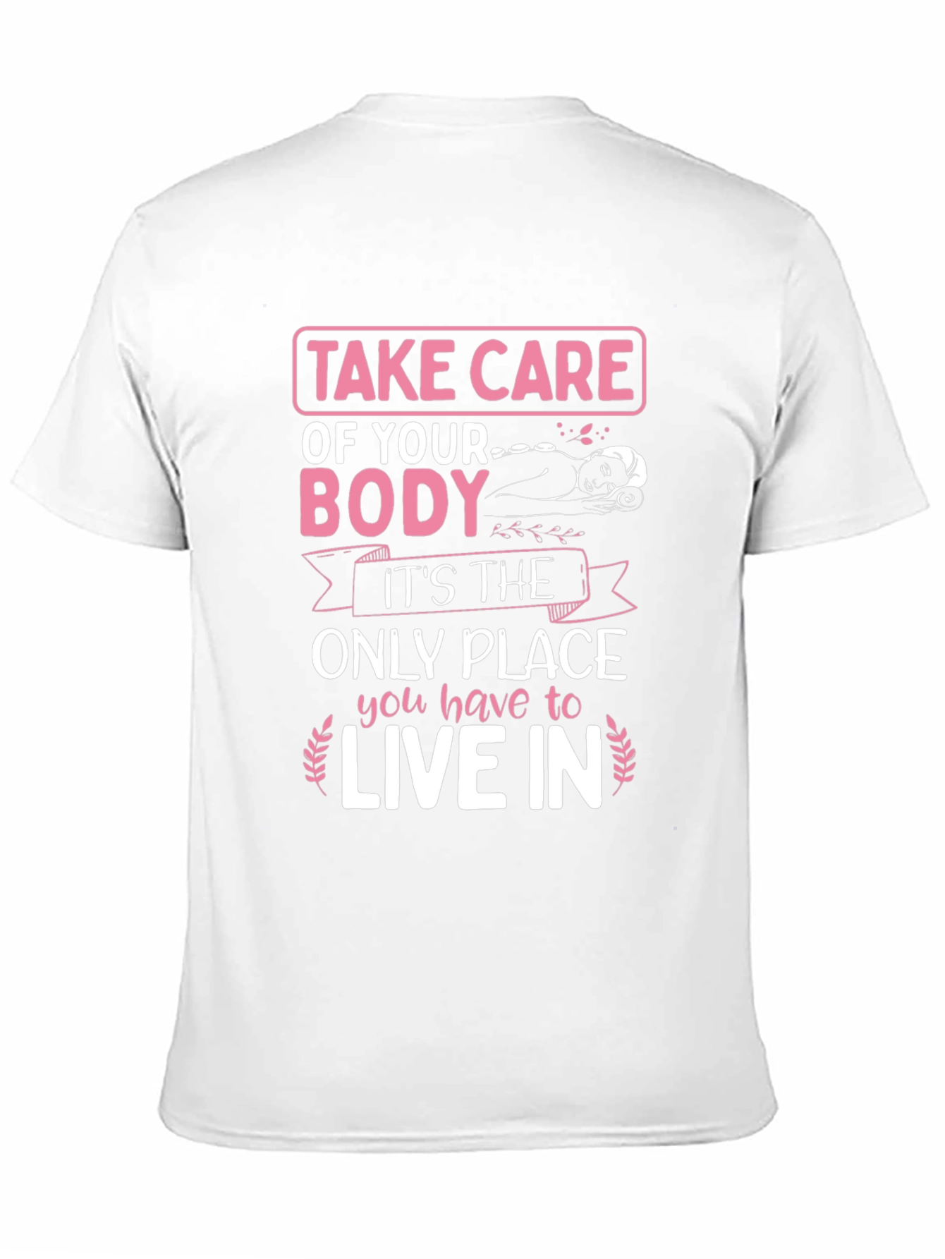 Black Take Care of Your Body T-Shirt view 11