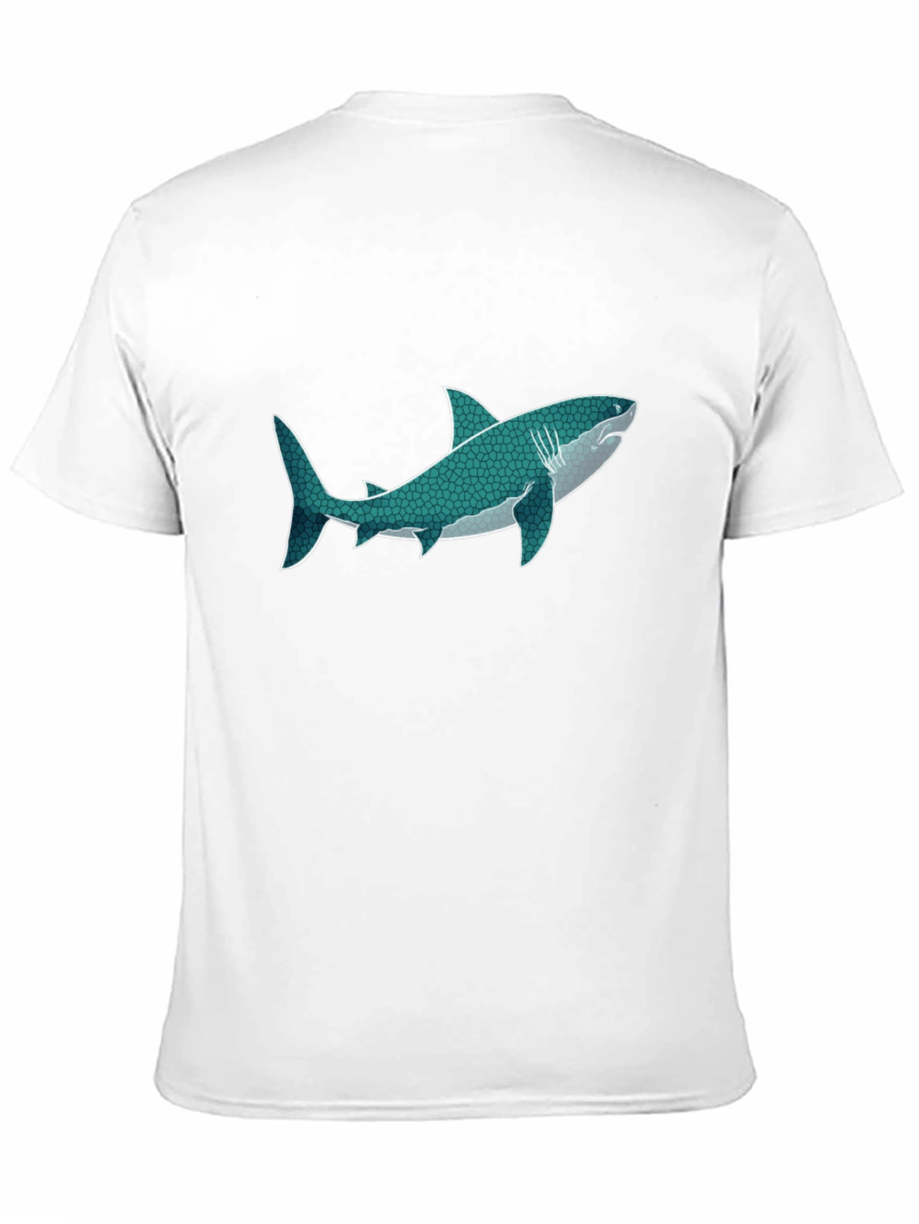 Black Shark Graphic Print Black T-Shirt view 11