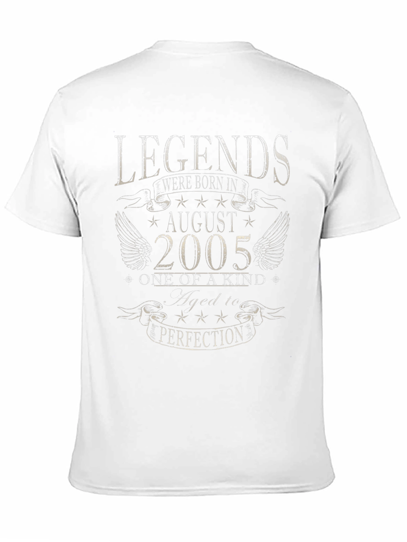 Black Legends Born in August 2005 Black T-Shirt view 11