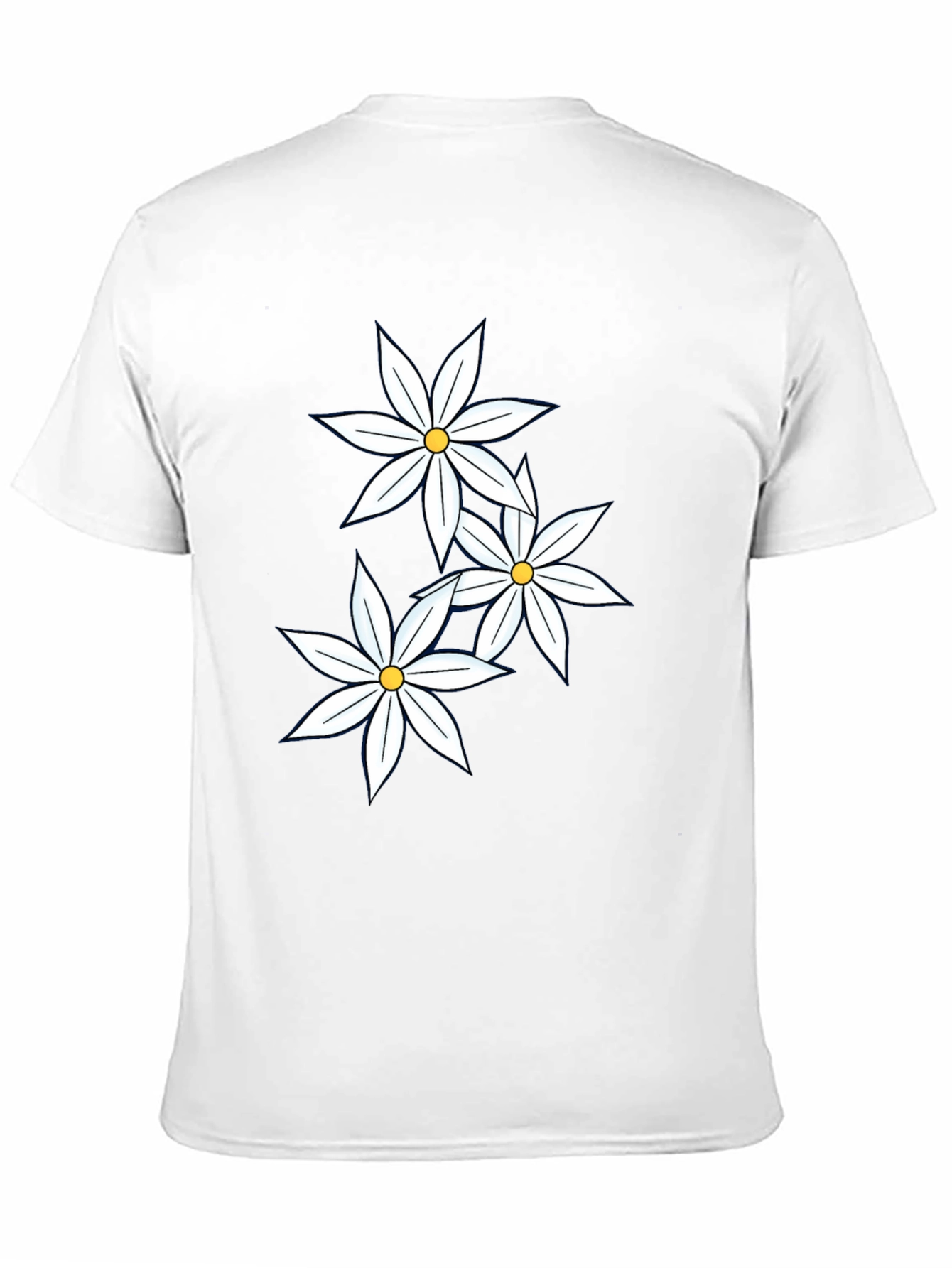 Black Black T-Shirt with Floral Design view 11