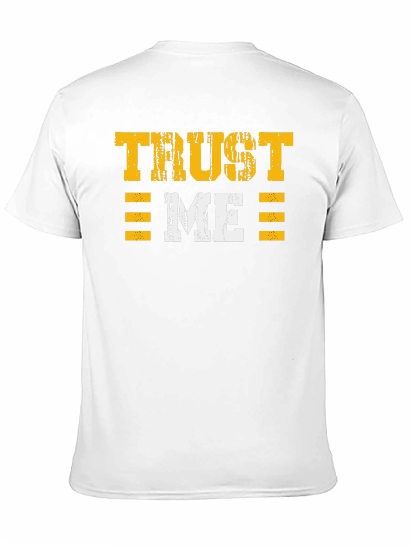 Black Trust Me Graphic Tee - Distressed Print Black T-Shirt view 11