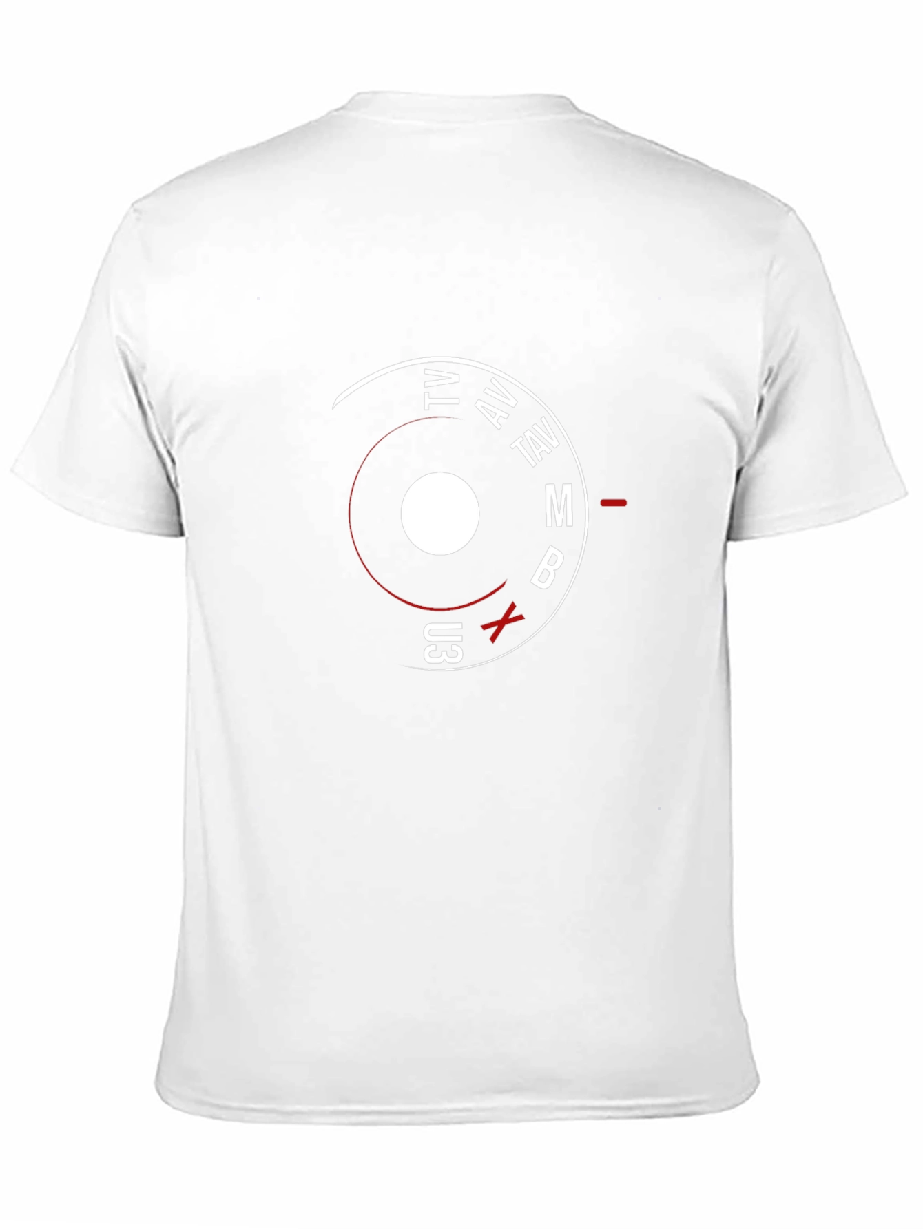 Black Camera Mode Dial Graphic Tee - Photographer Shirt view 11