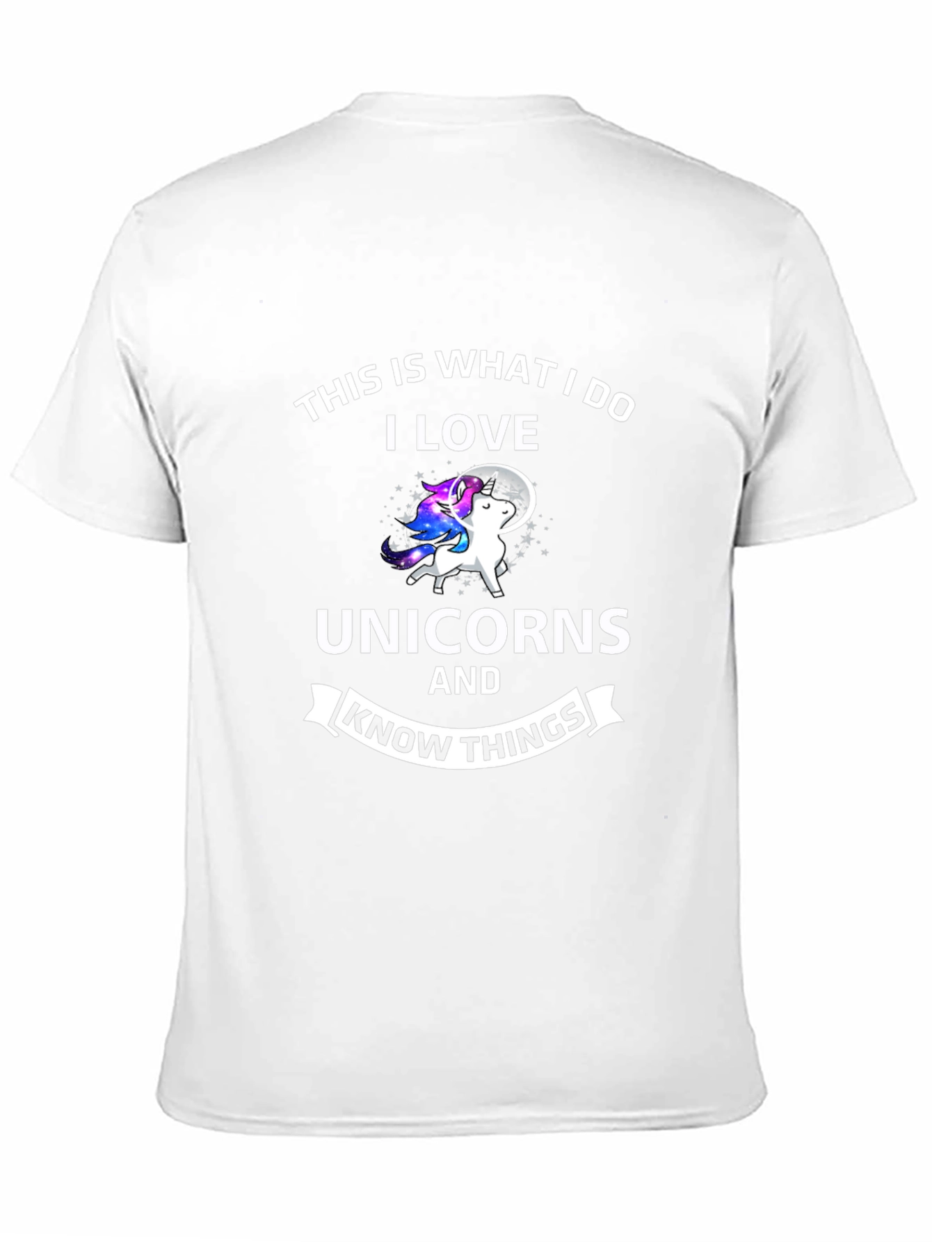 Black I Love Unicorns & Know Things Graphic Tee view 11