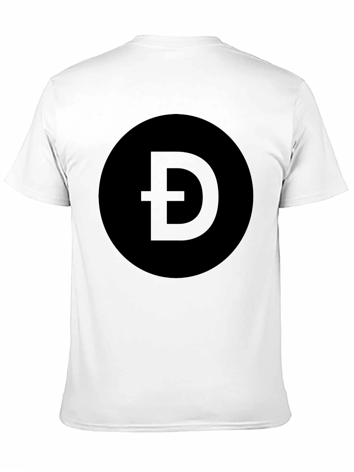Black Black T-Shirt with Crypto Symbol Graphic view 11