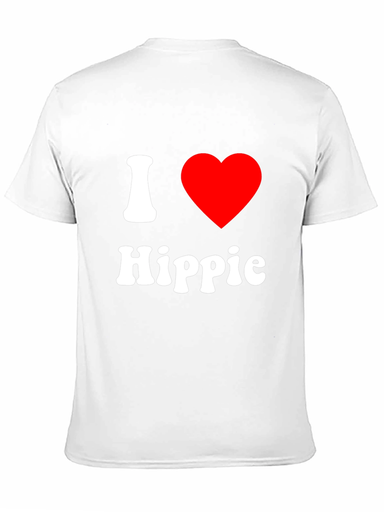 Black I Love Hippie Graphic T-Shirt view 11