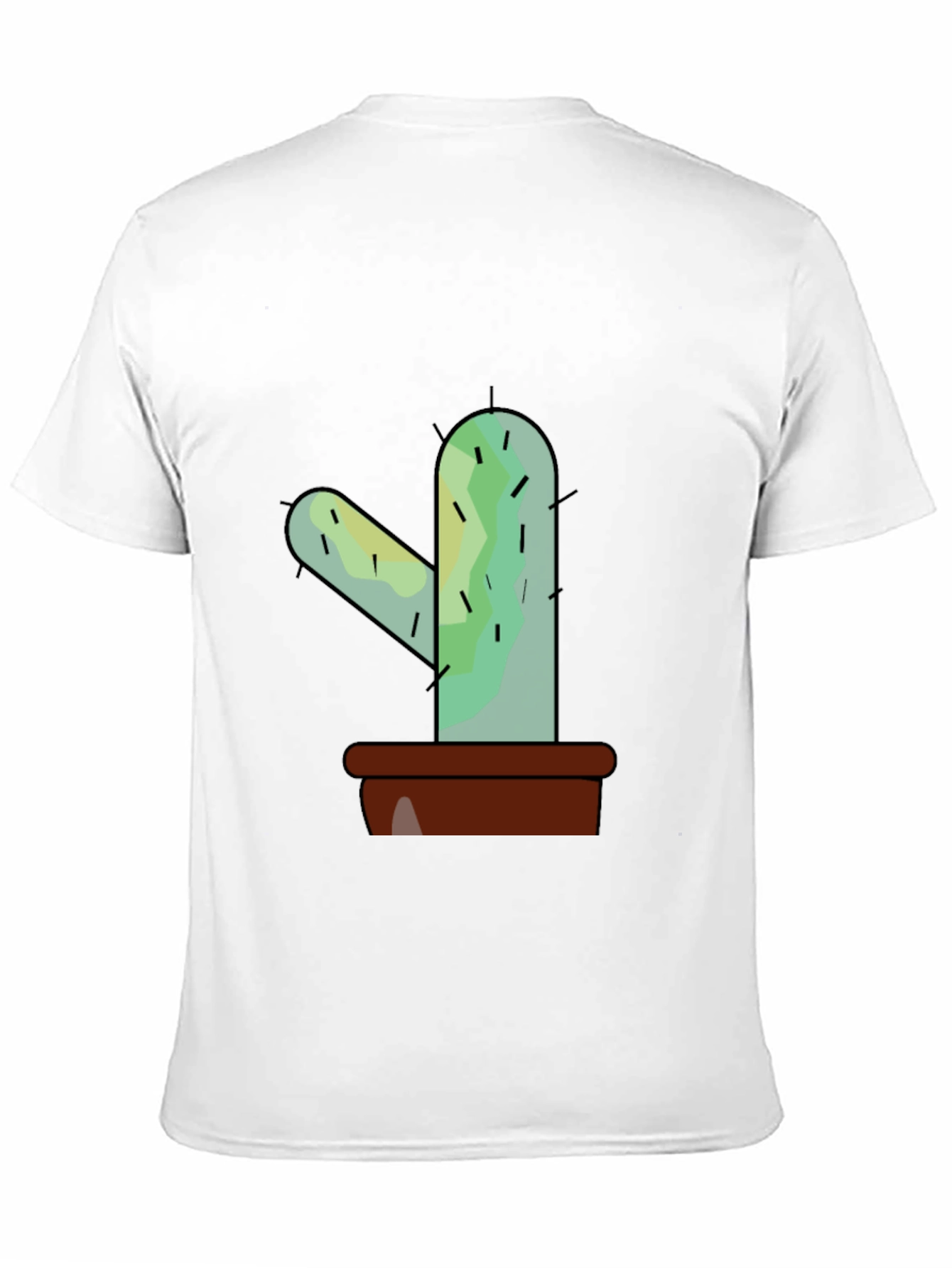 Black Cactus Graphic Tee - Trendy Unisex Style view 11