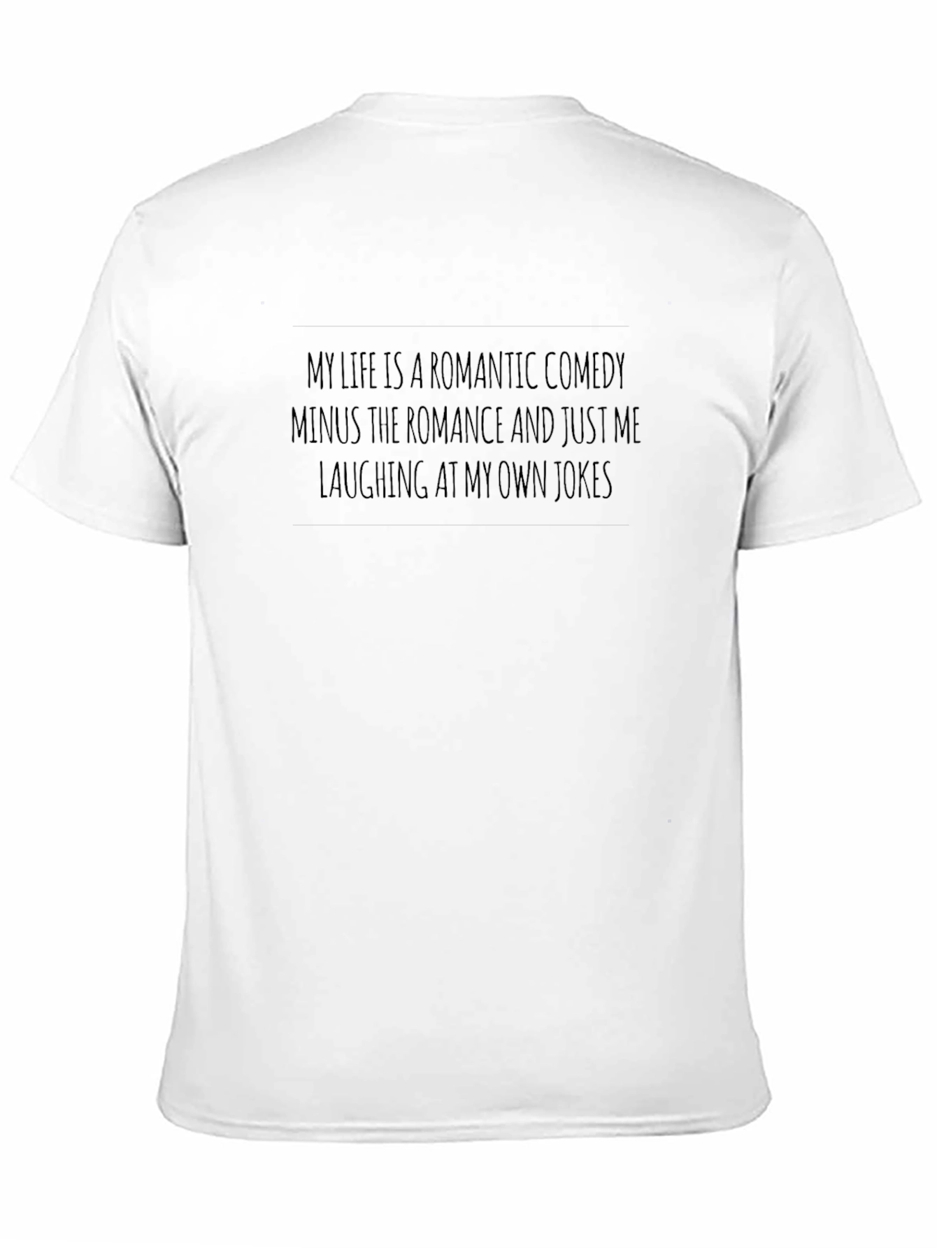 Black Romantic Comedy Minus Romance T-Shirt view 11