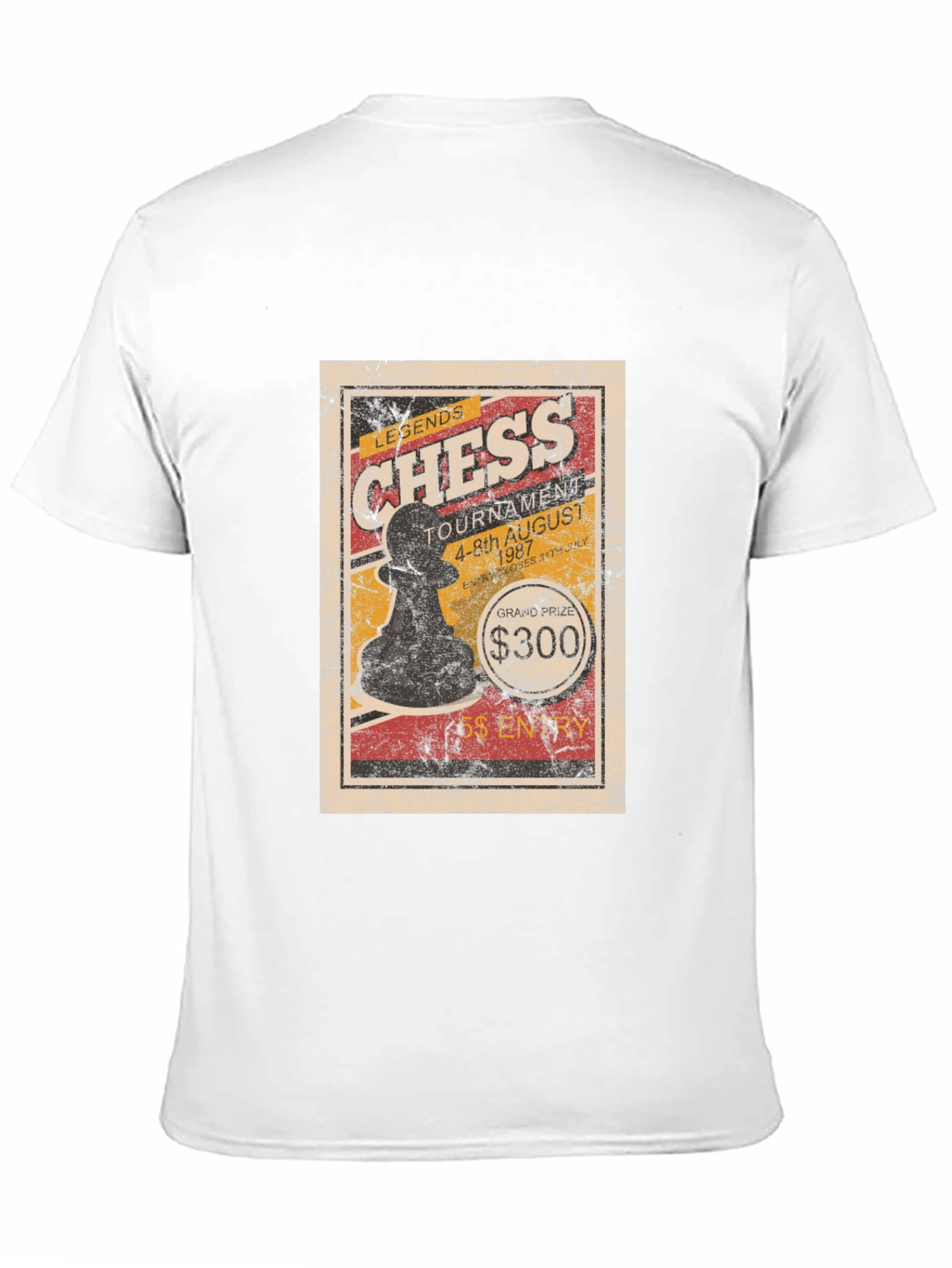 Black Chess Legends Tournament T-Shirt - Vintage Style view 11