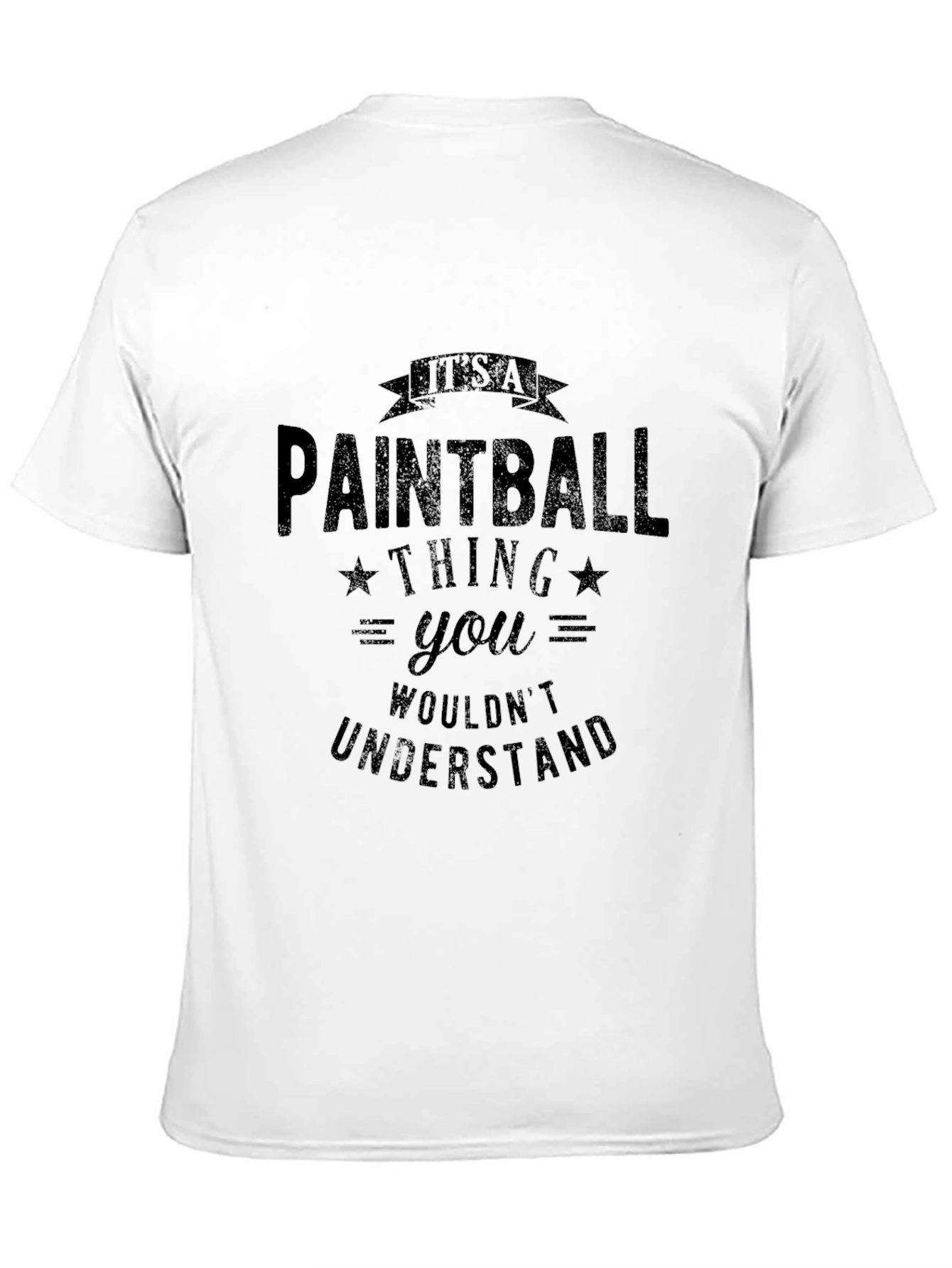 Black Paintball Thing T-Shirt - Funny Player Tee view 11