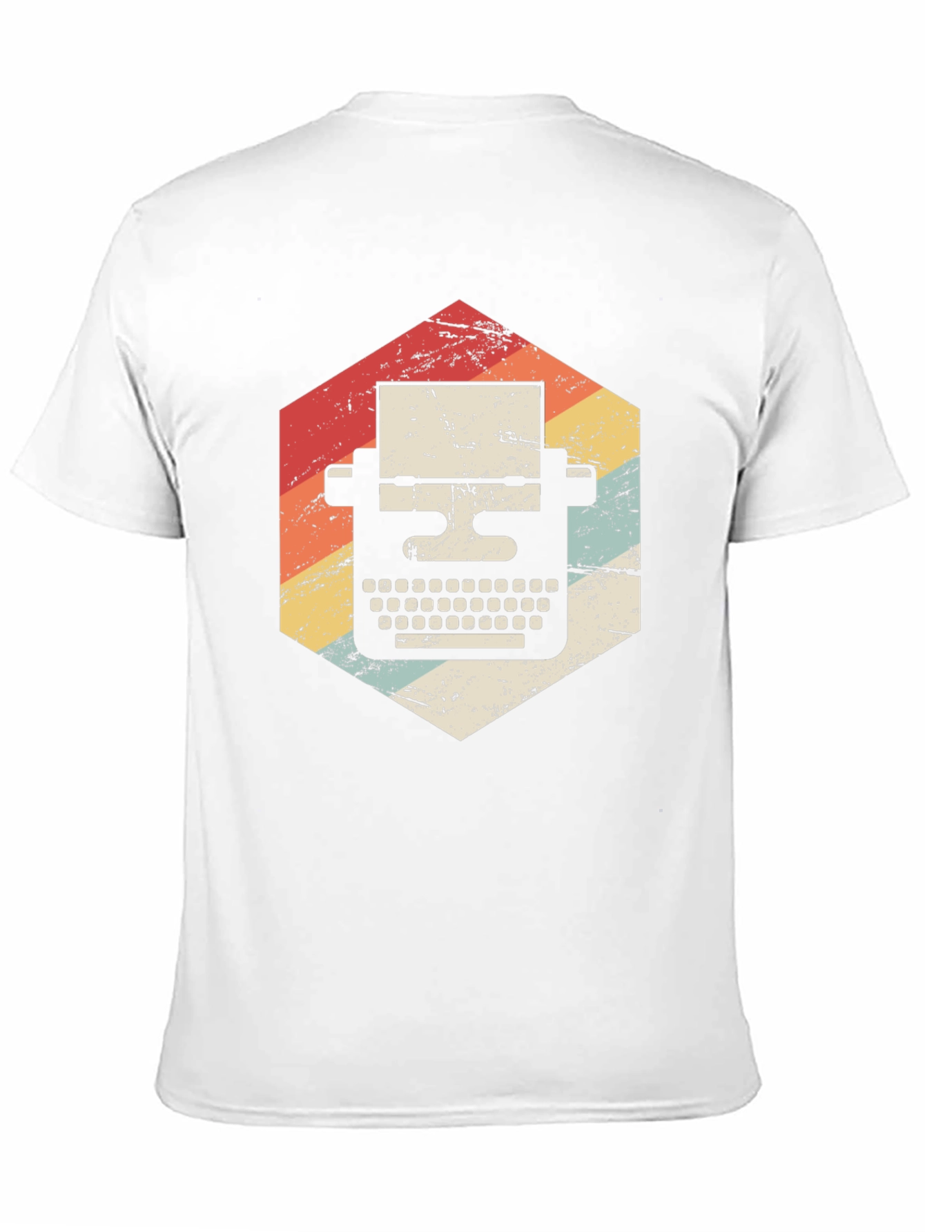 Black Vintage Typewriter Graphic T-Shirt view 11