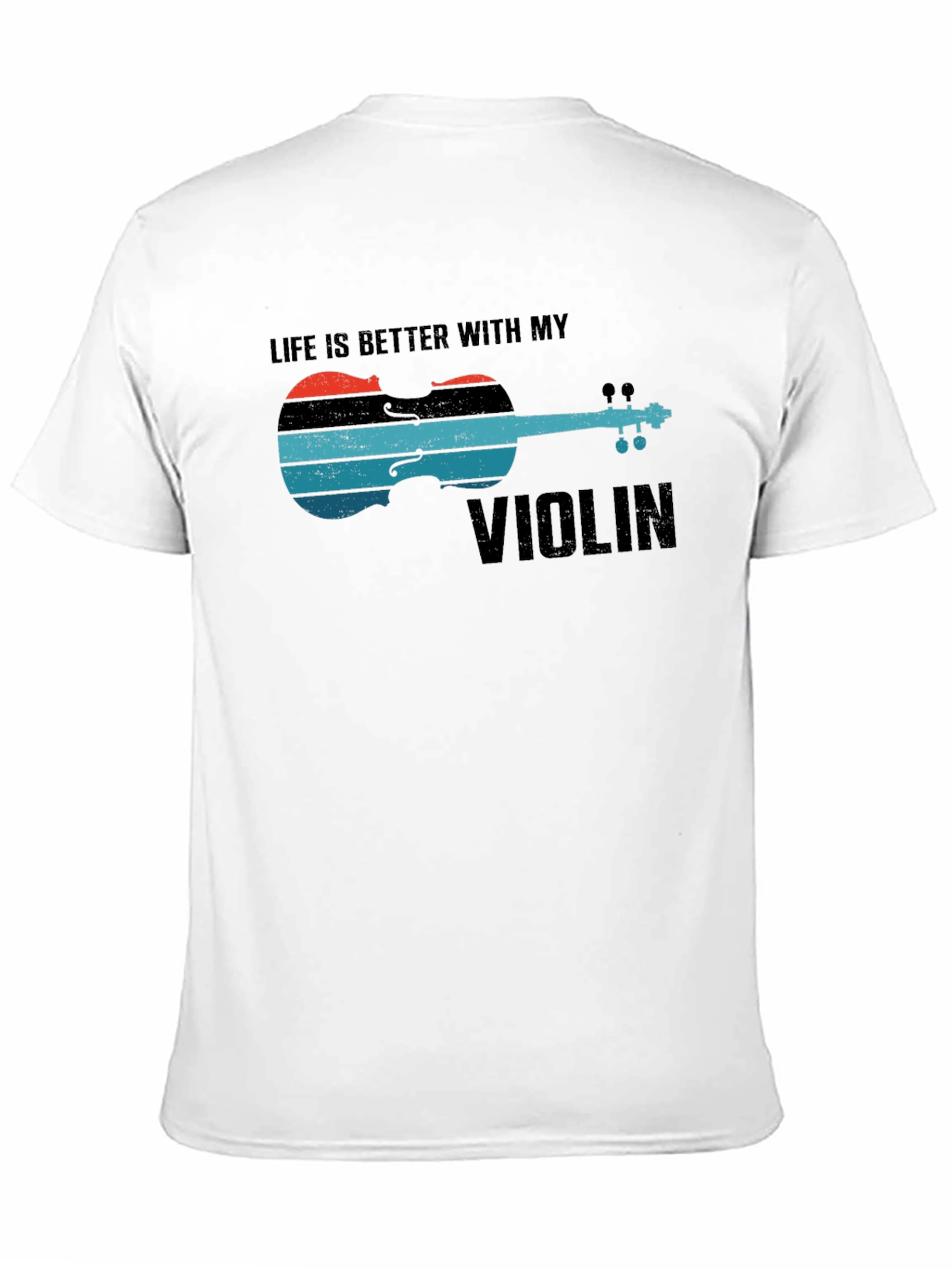 Black Life is Better with My Violin Graphic Tee view 11