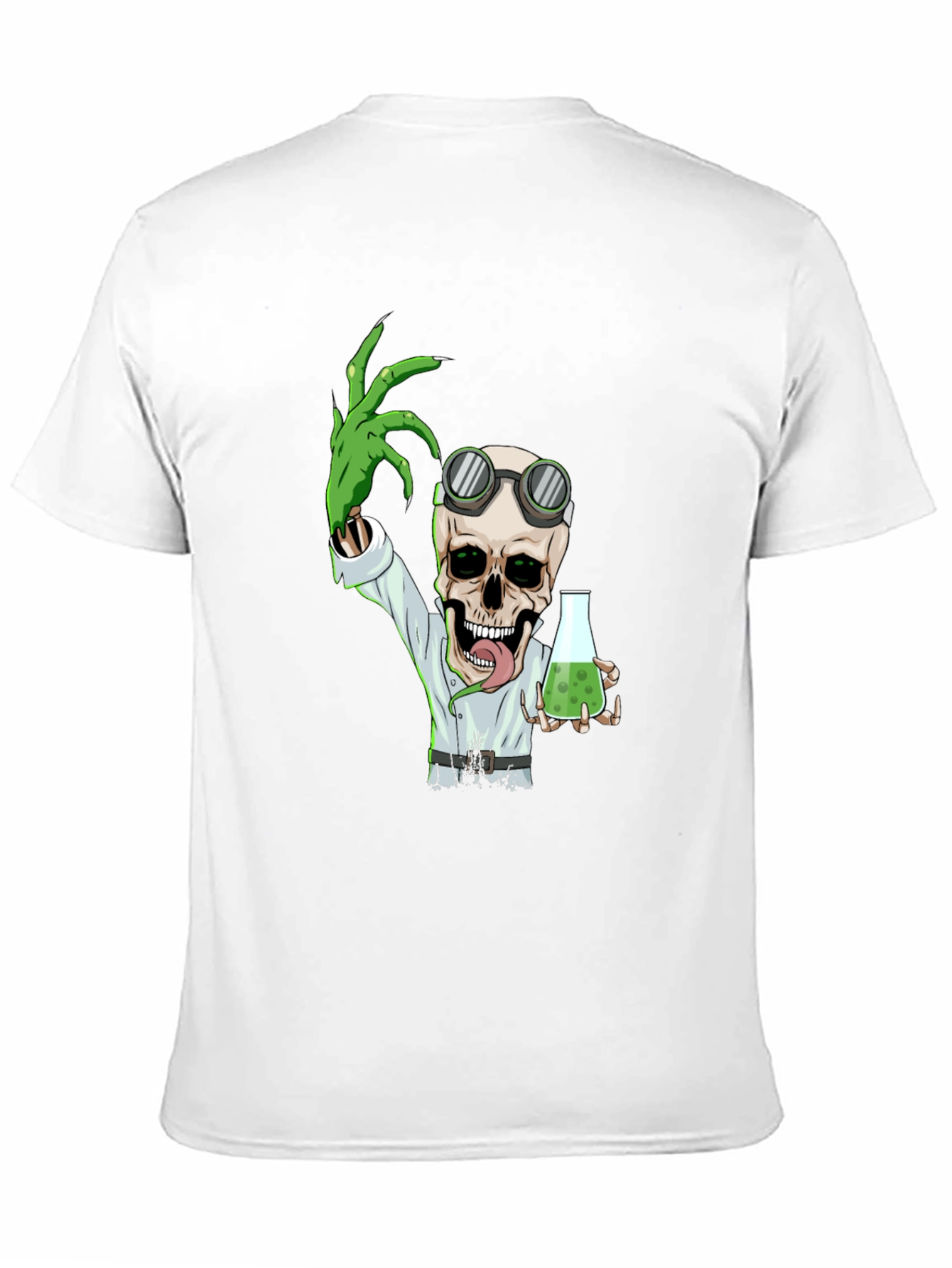 Black Mad Scientist Skeleton T-Shirt view 11