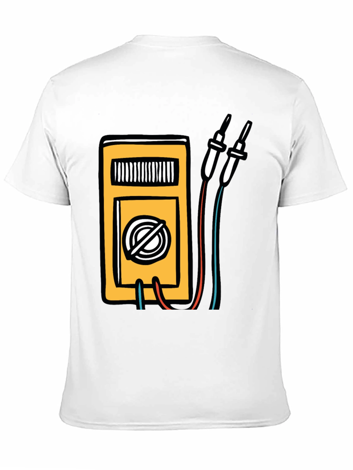 Black Electrician Multimeter Graphic Black T-Shirt view 11
