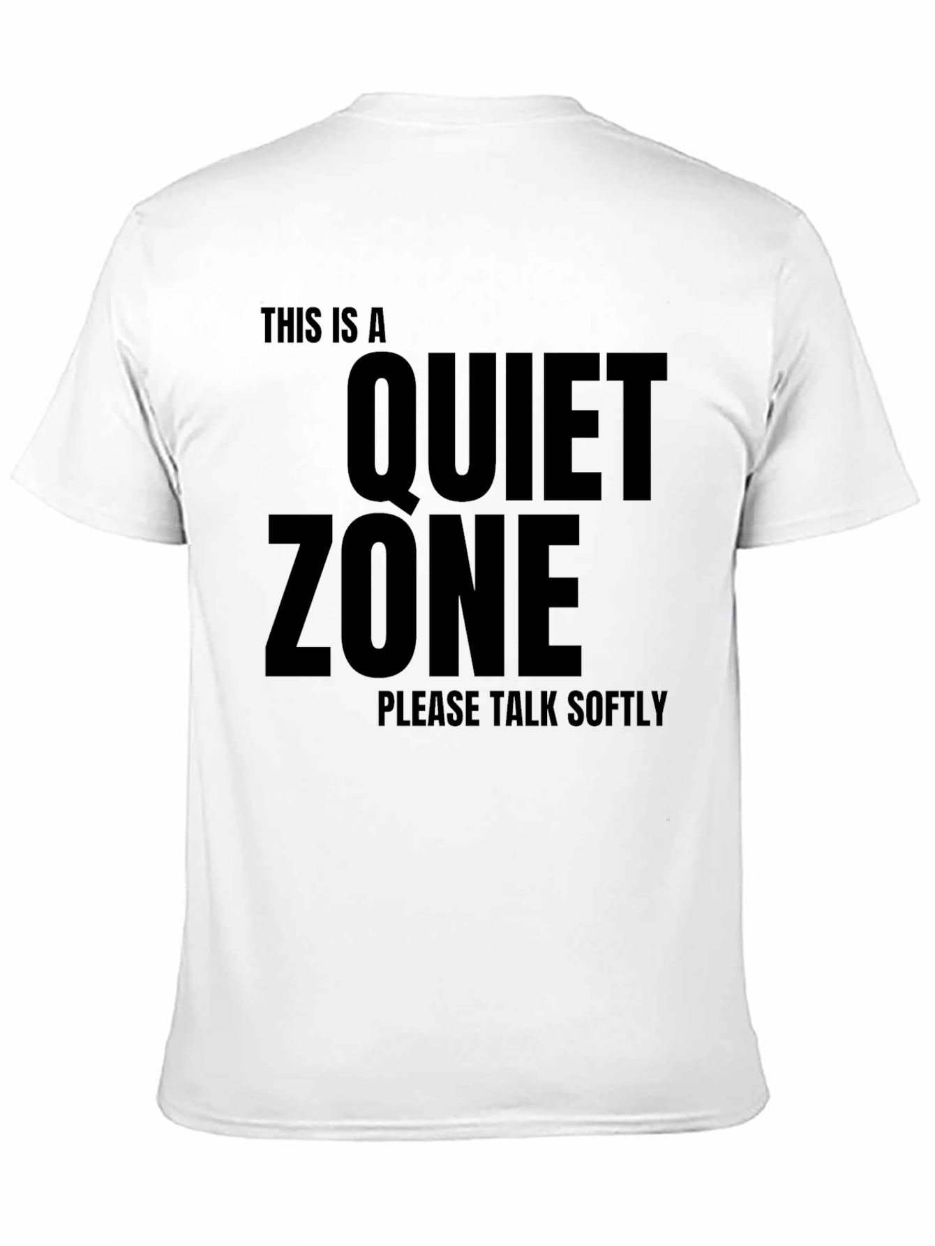 Black Quiet Zone T-Shirt - Speak Softly Tee view 11