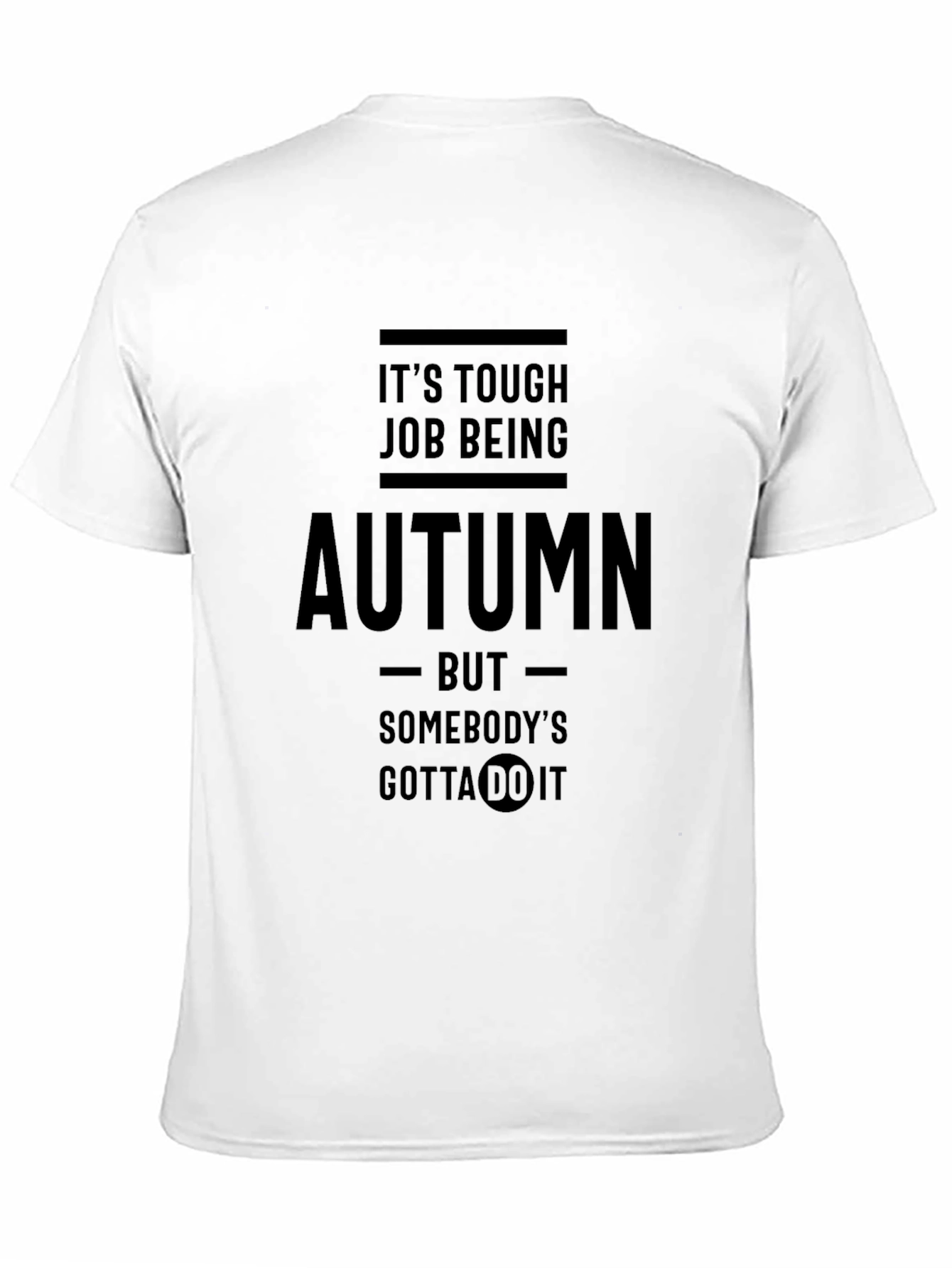 Black Funny Autumn Job T-Shirt view 11