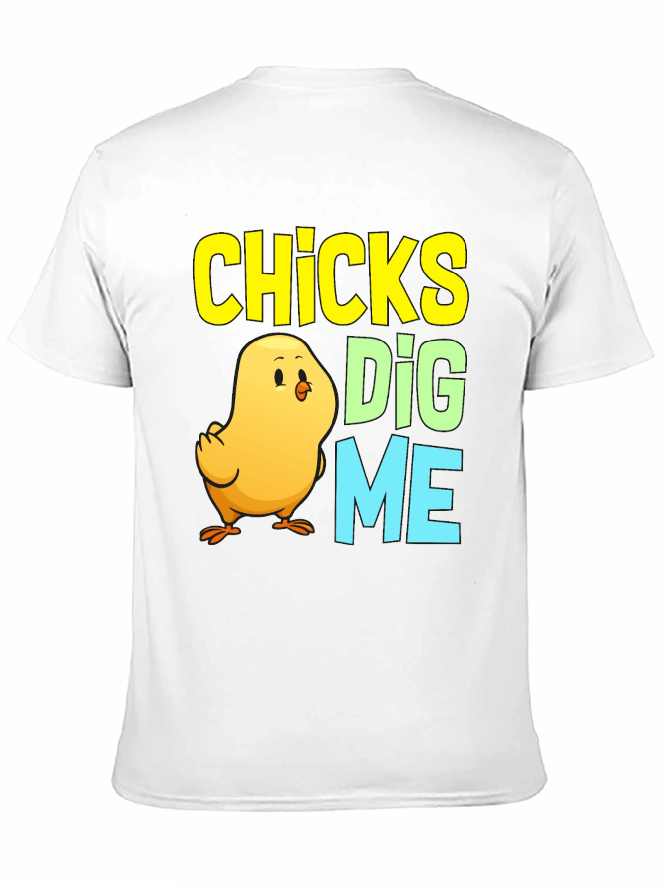 Black Chicks Dig Me Easter Chick T-Shirt view 11