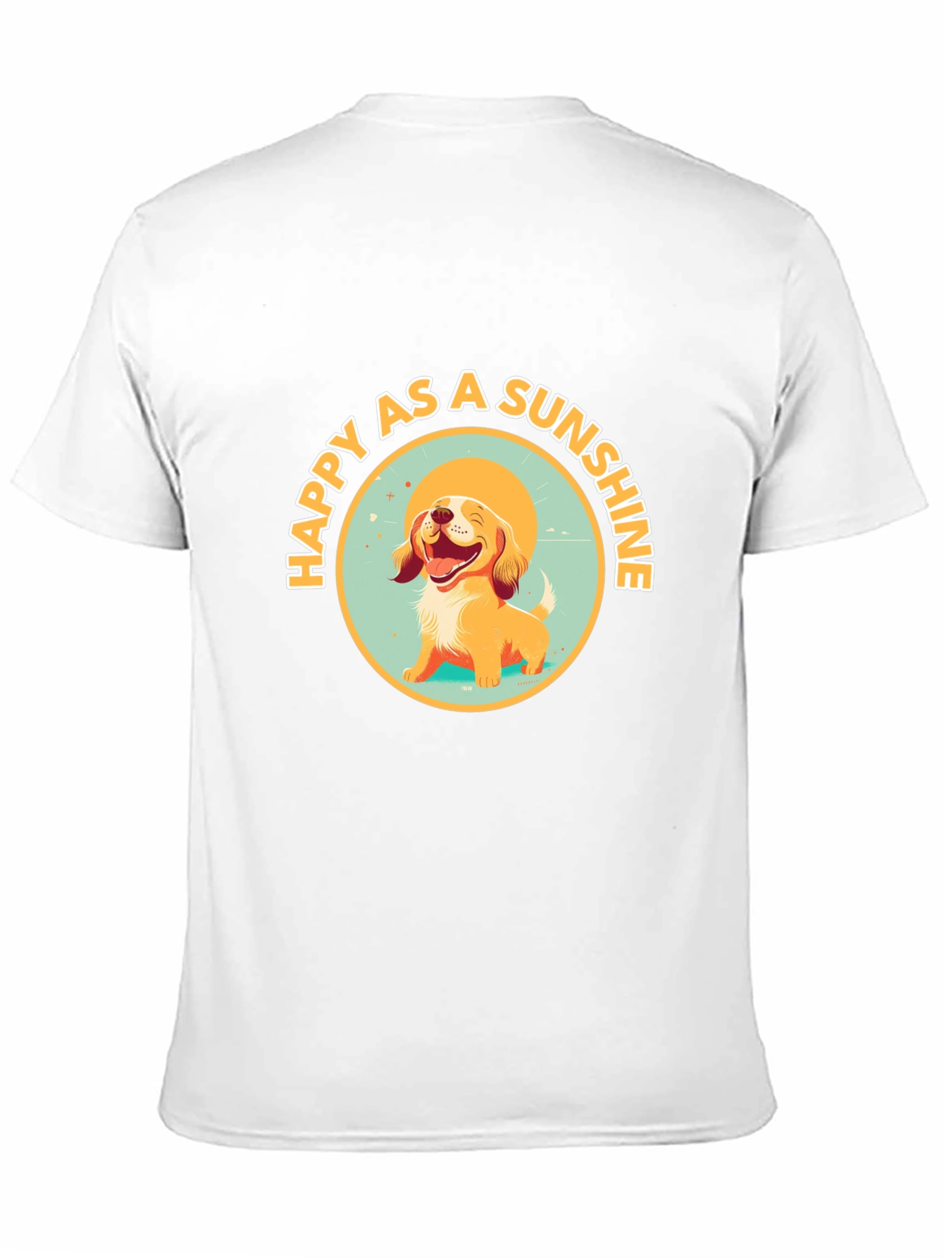 Black Happy as a Sunshine Dog Graphic Tee view 11