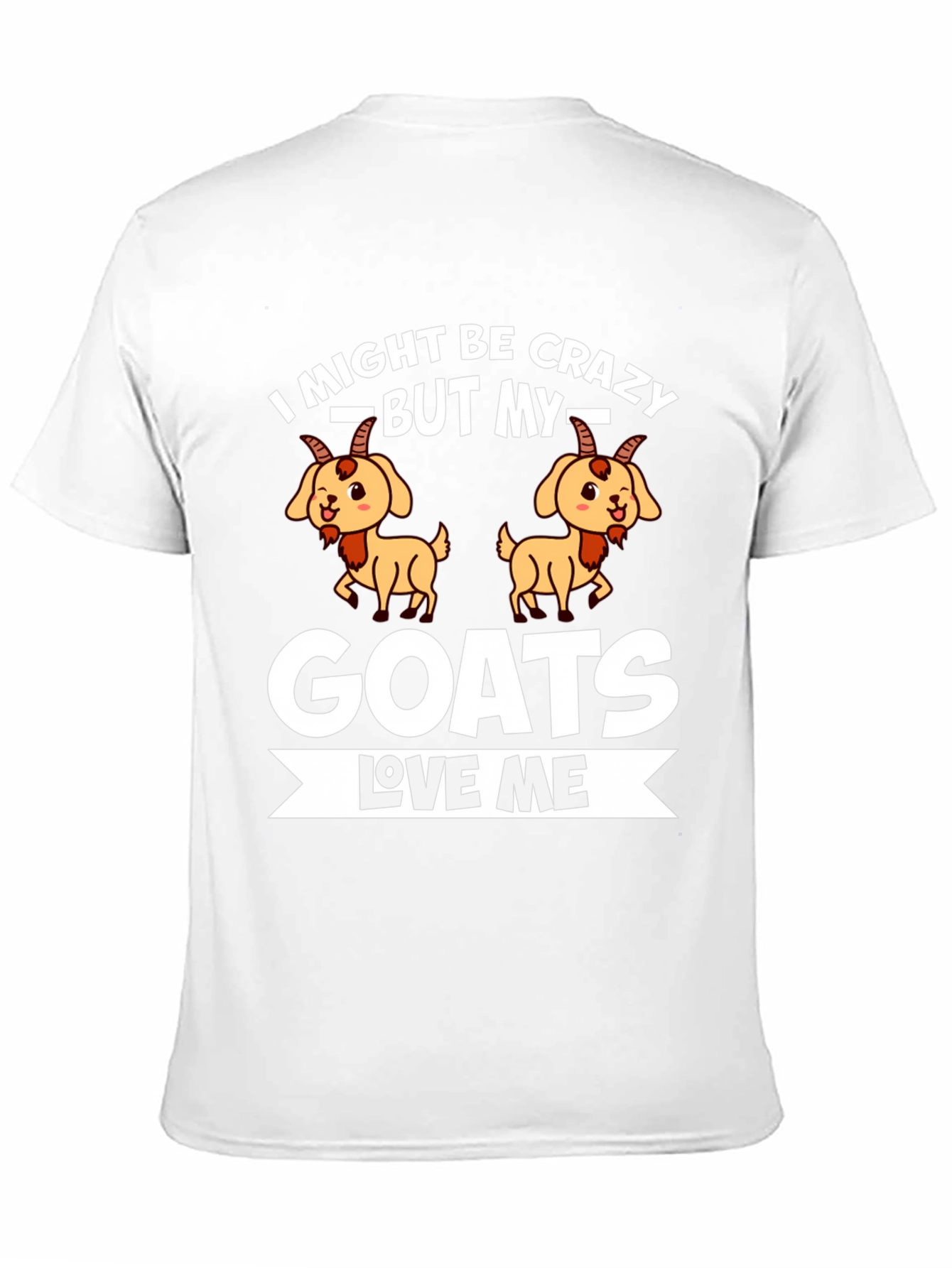 Black Crazy Goat Lover Graphic Tee - Soft Cotton view 11