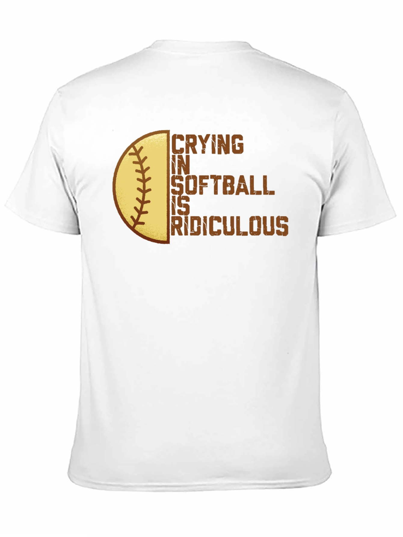 Black Crying in Softball is Ridiculous T-Shirt view 11