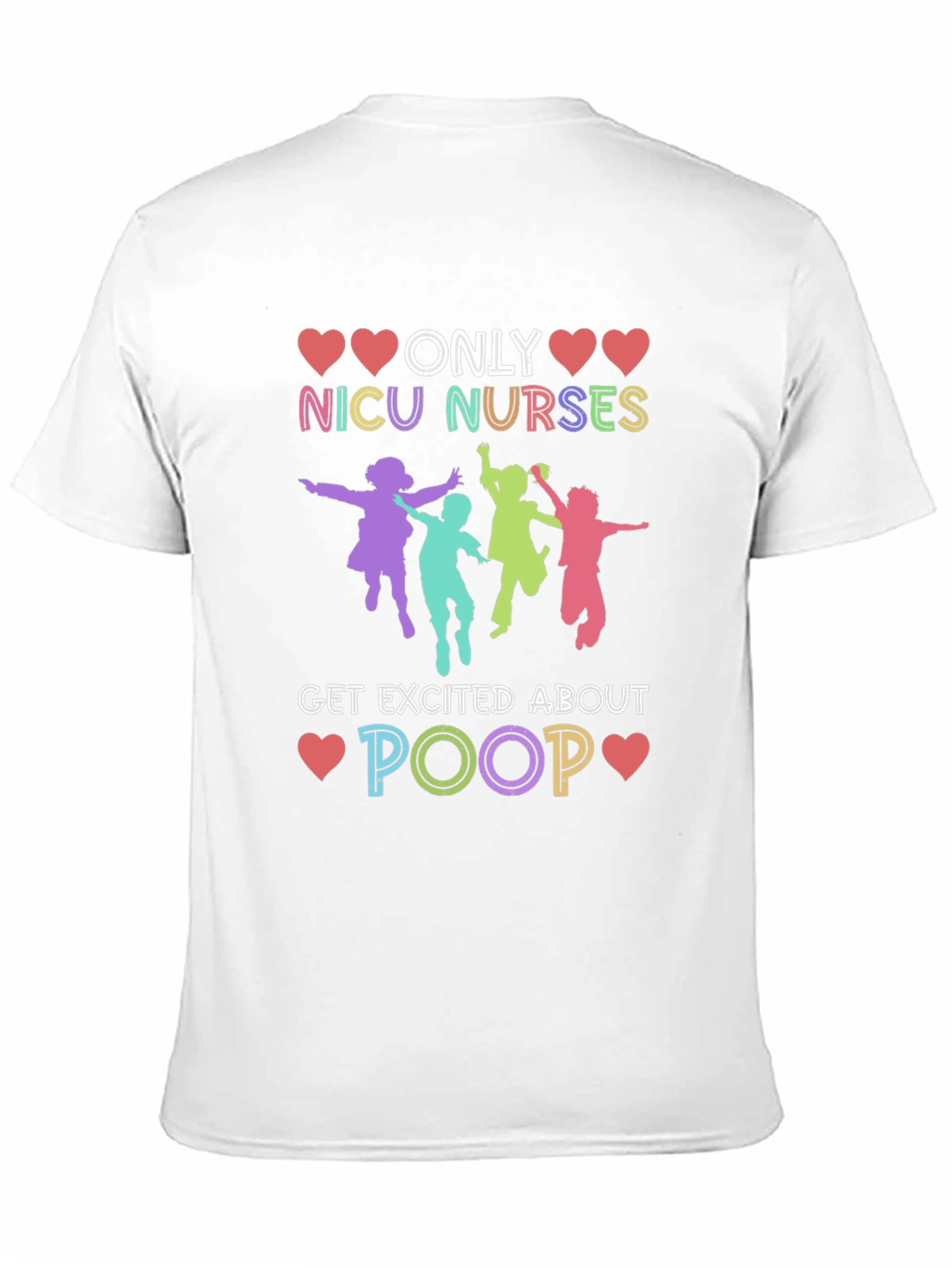 Black NICU Nurses Poop T-Shirt view 11