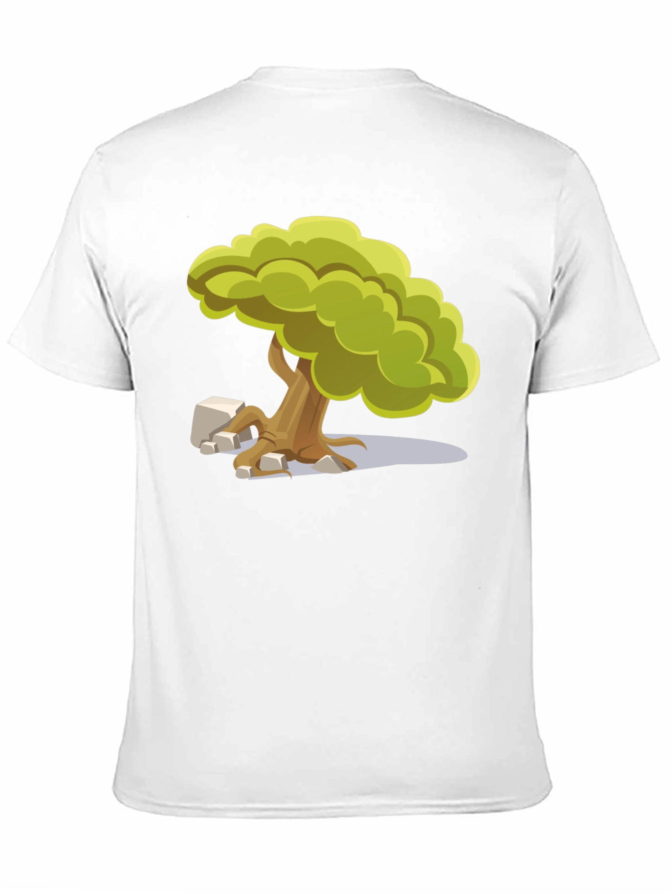 Black Cartoon Tree Graphic Tee - Unique Nature Design view 11