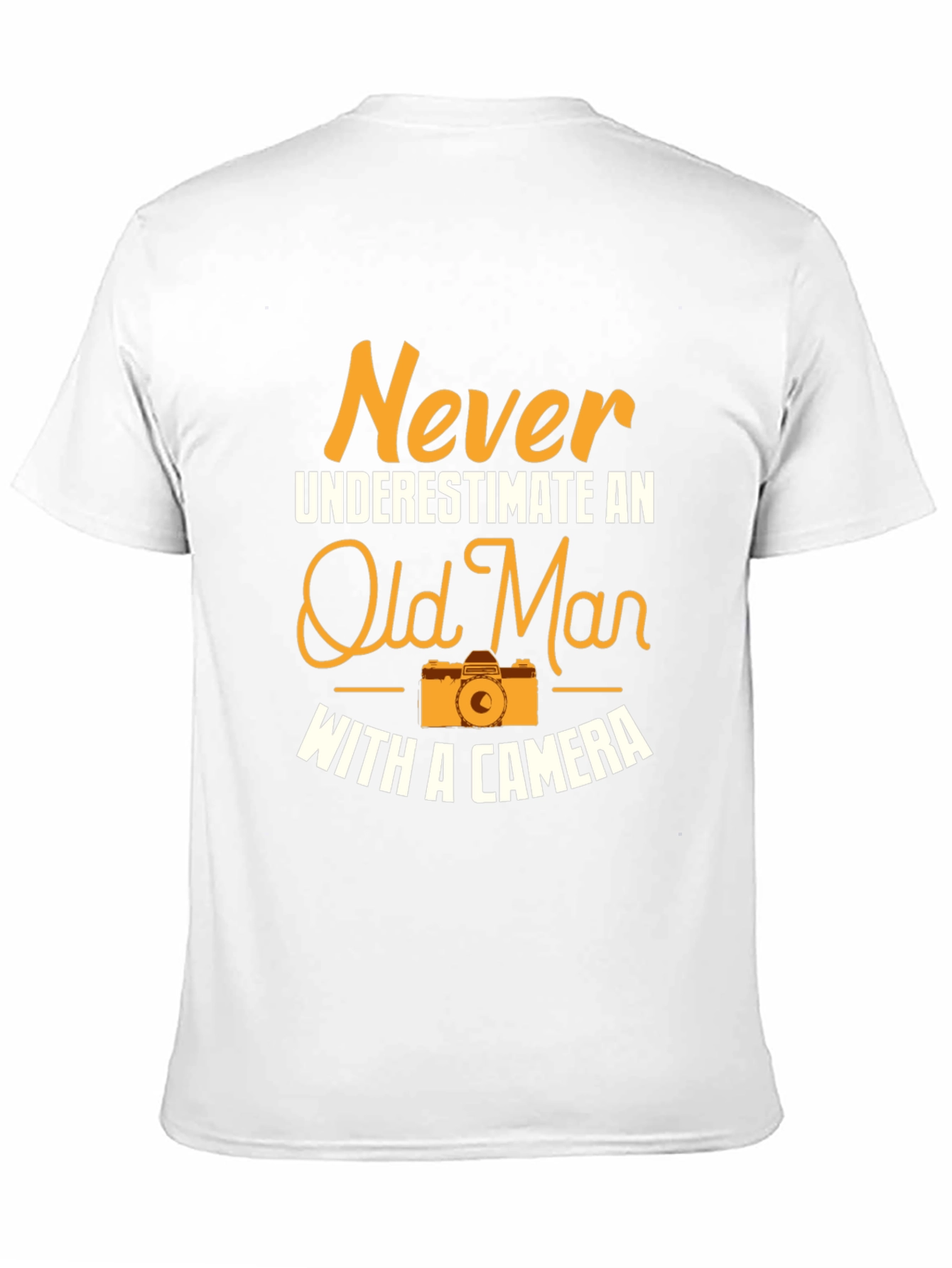 Black Never Underestimate Old Man T-Shirt view 11