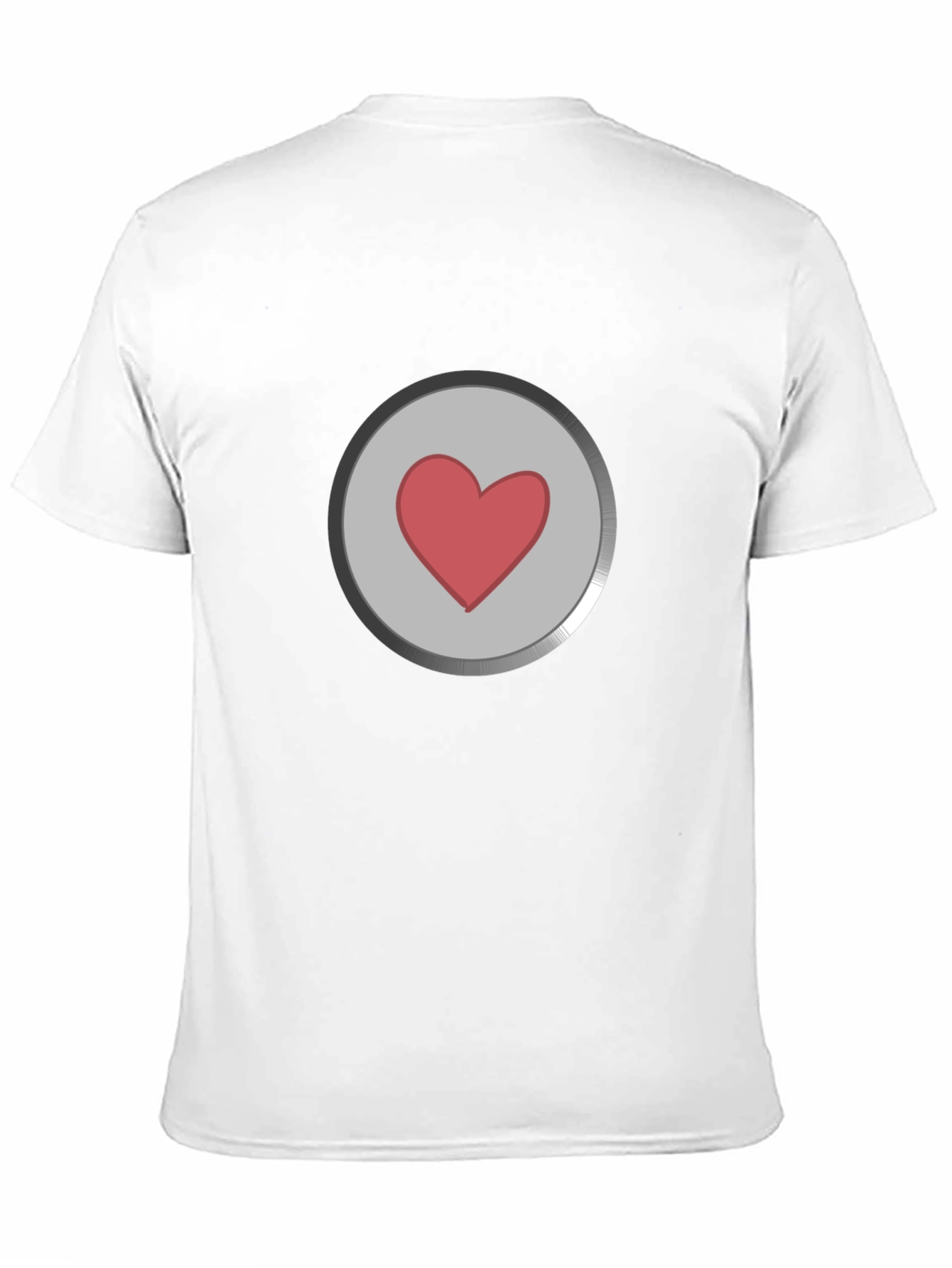 Black Heart Button Graphic T-Shirt - Black view 11